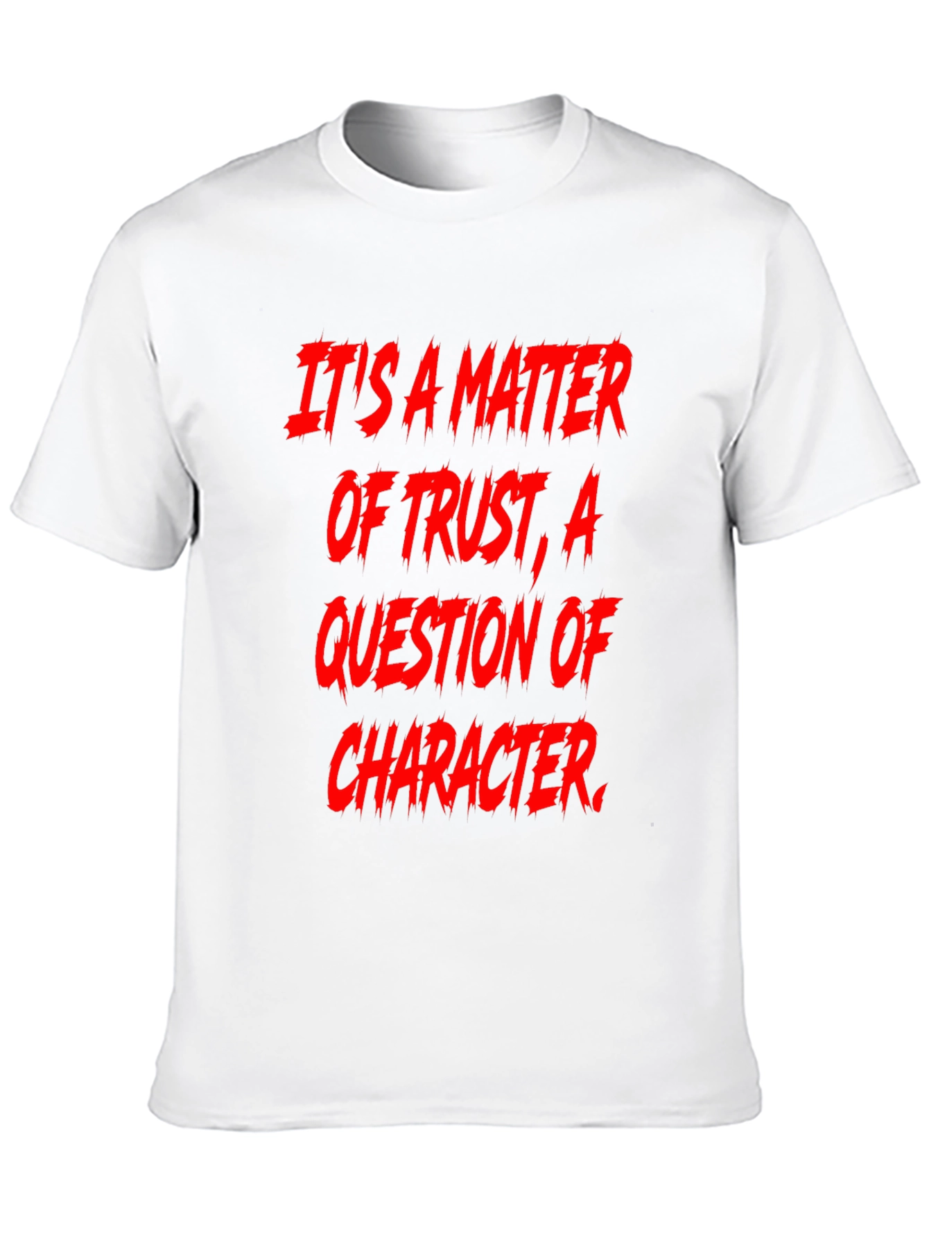 Black Trust & Character Graphic Tee - Bold Statement Shirt view 10