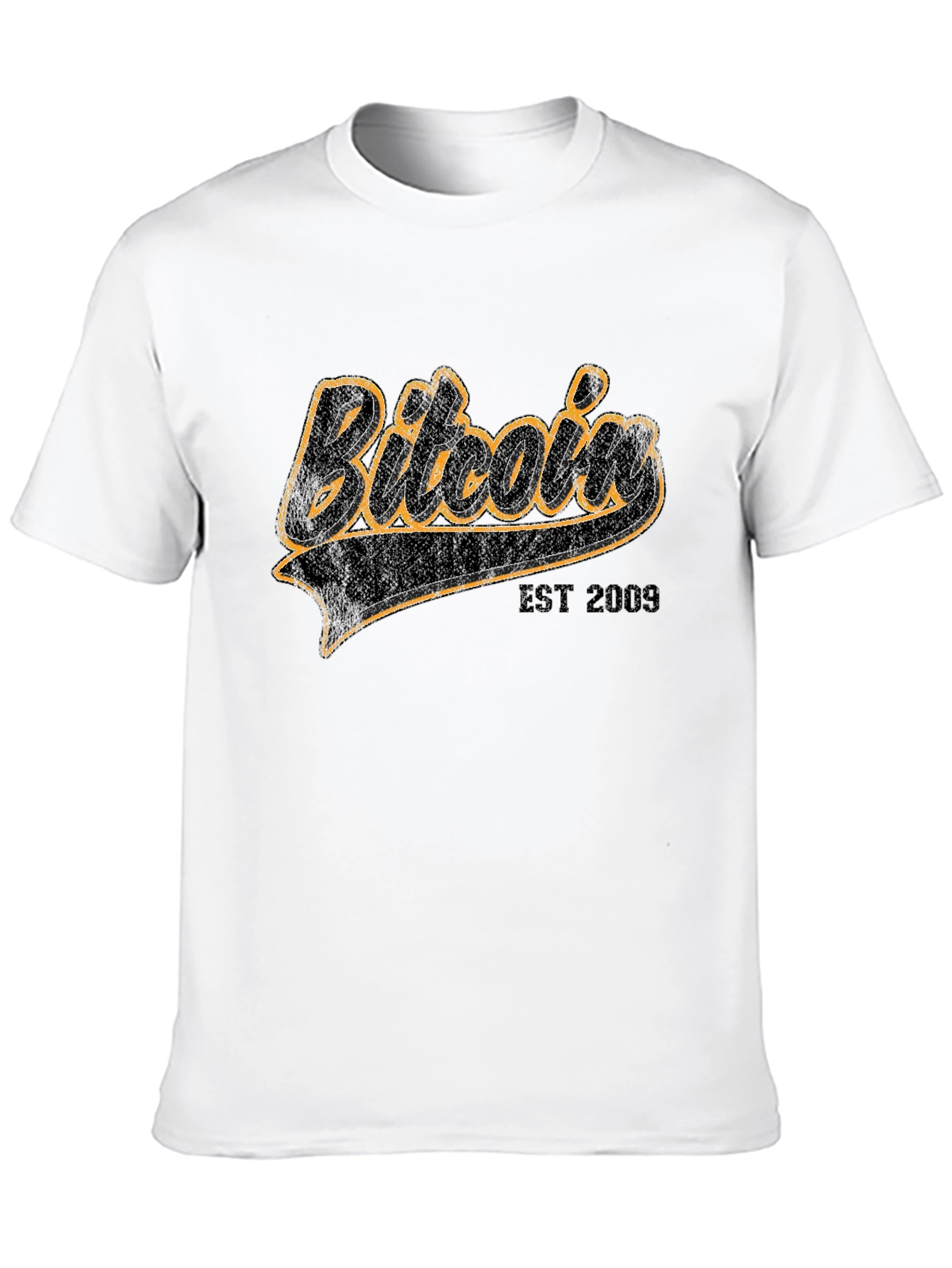 Black Bitcoin EST 2009 Black Graphic Tee view 10