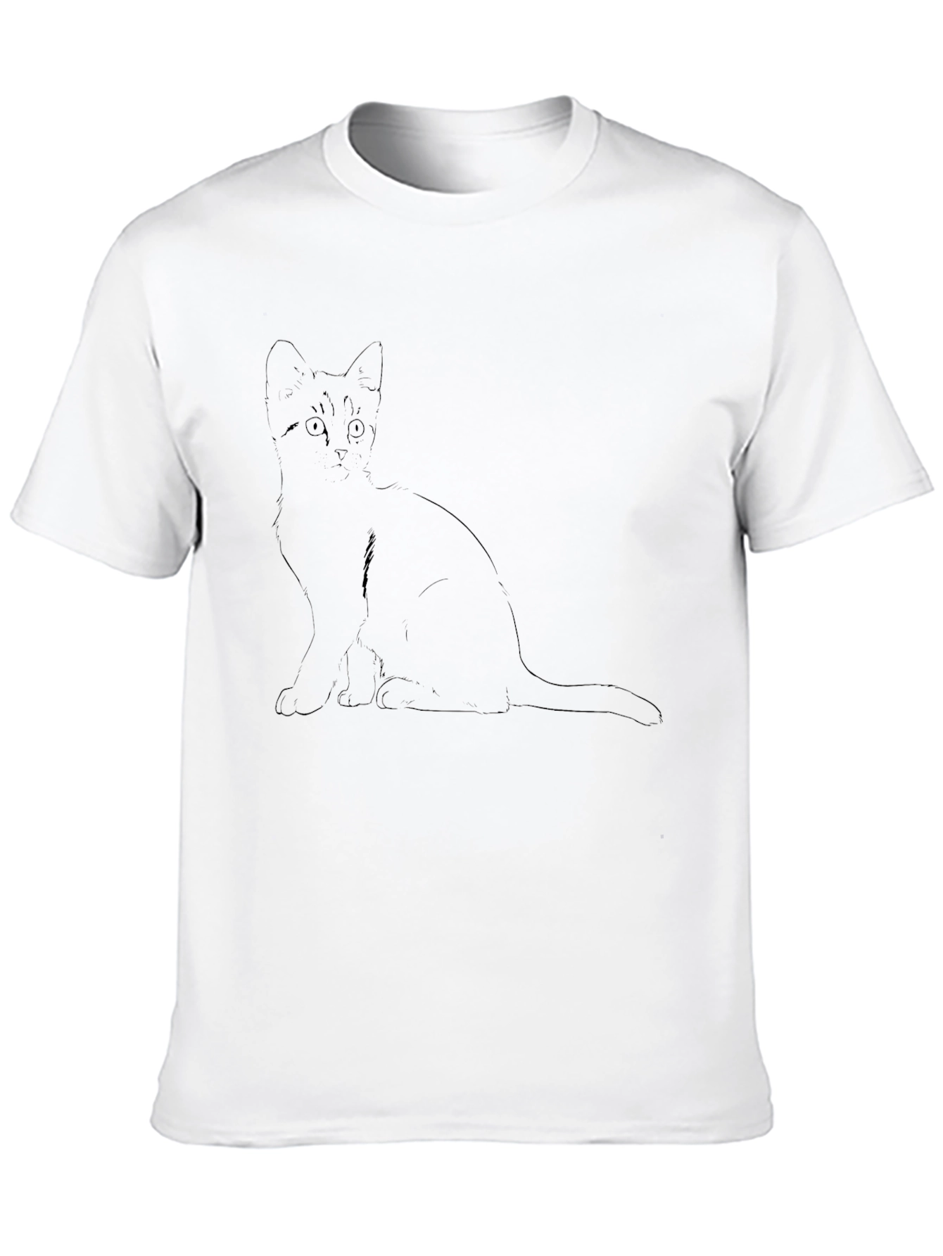 Black Cat Graphic Black T-Shirt view 10