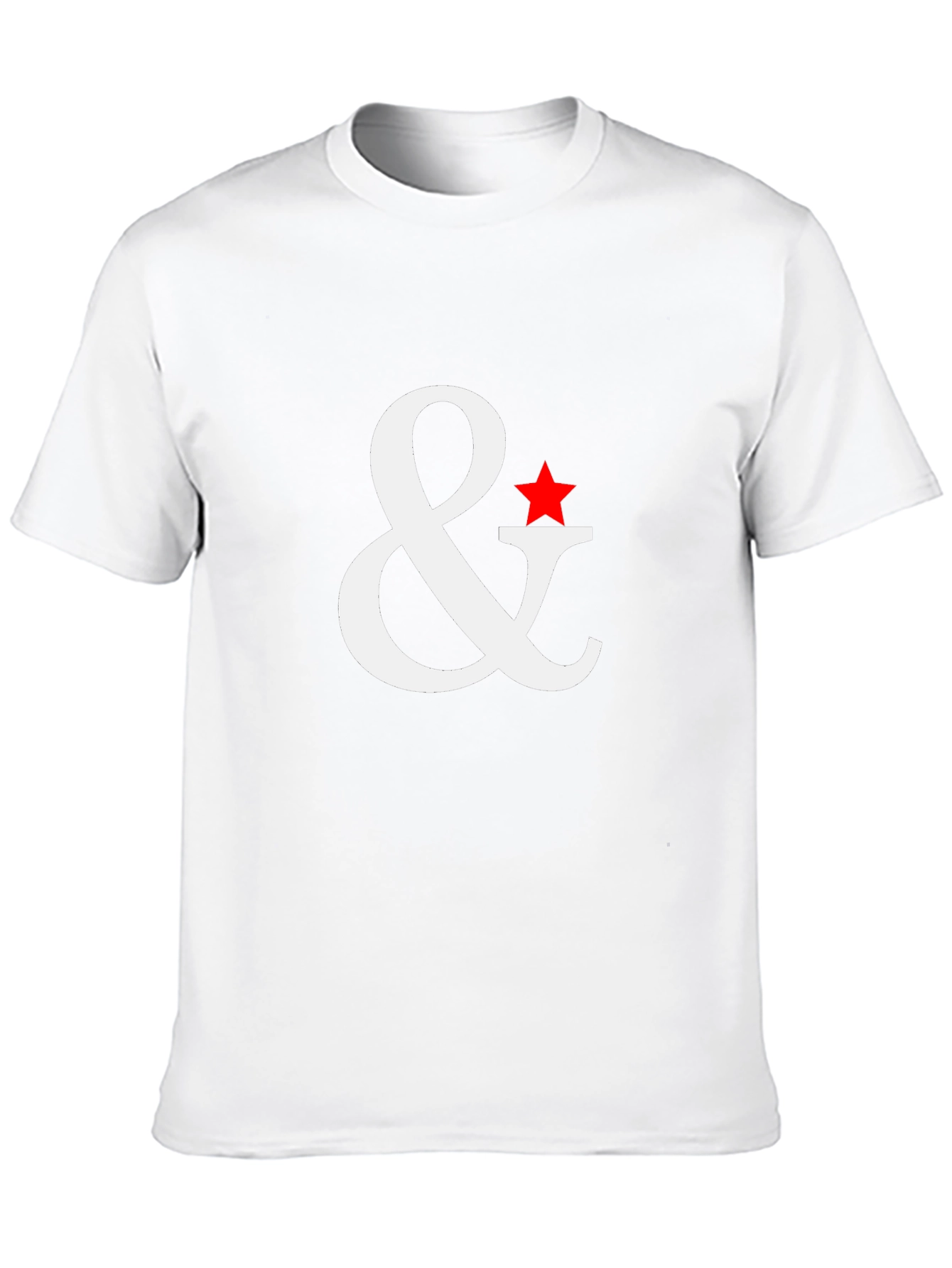 Black Star & Ampersand Graphic Tee - Stylish Black Cotton Blend Shirt view 10