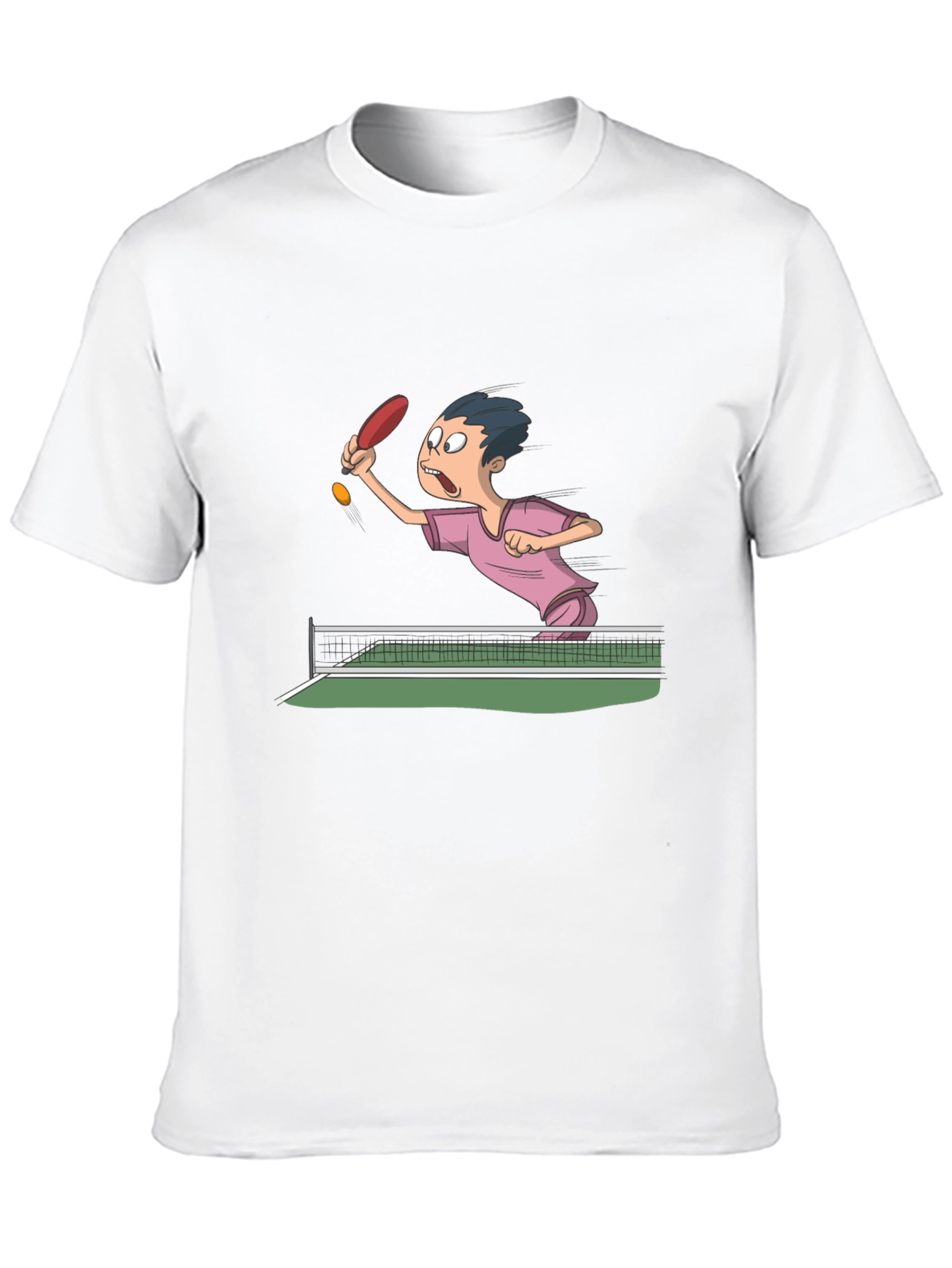 Black Ping Pong Cartoon T-Shirt view 10