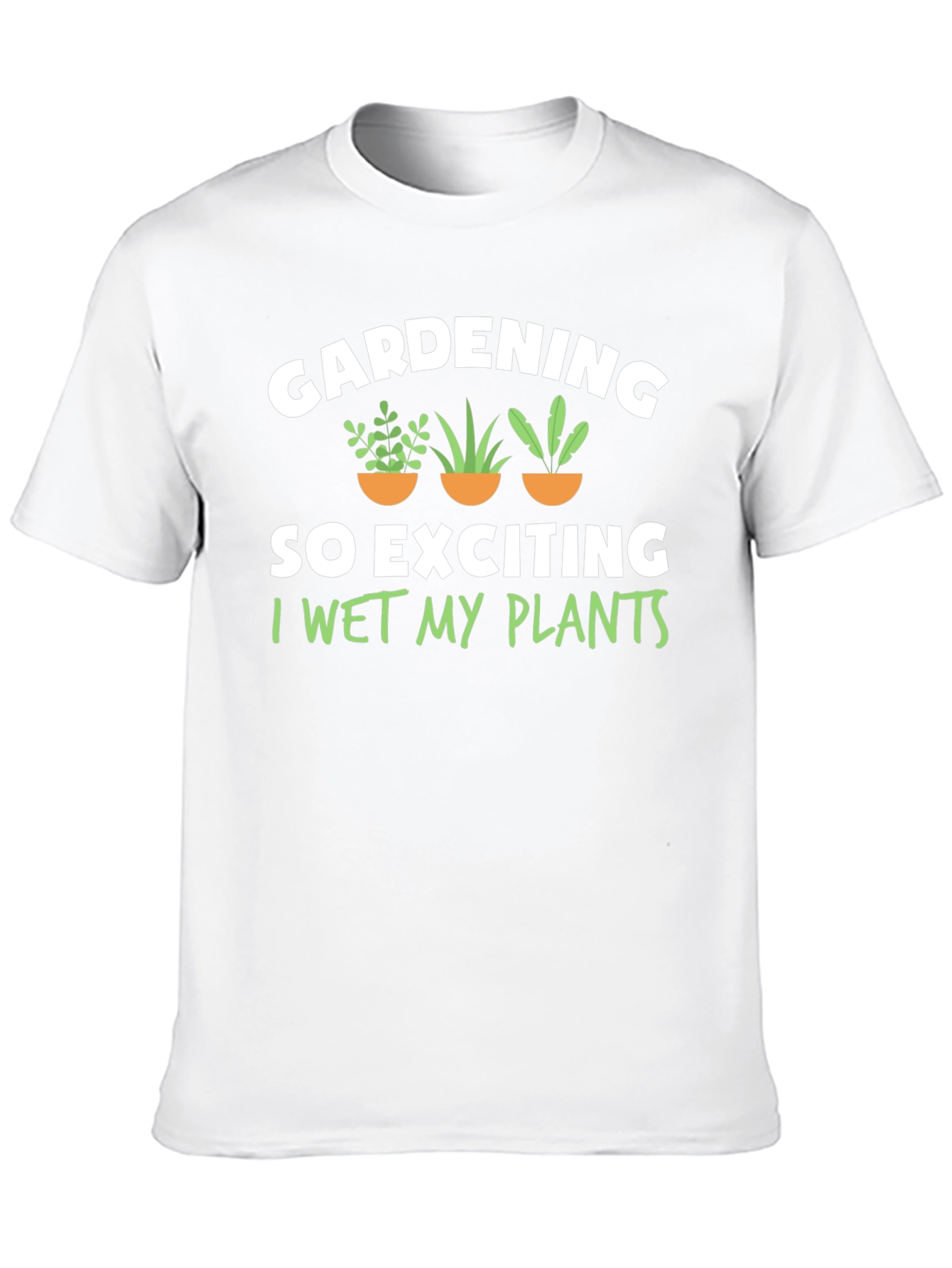 Black Gardening Humor T-Shirt - I Wet My Plants view 10