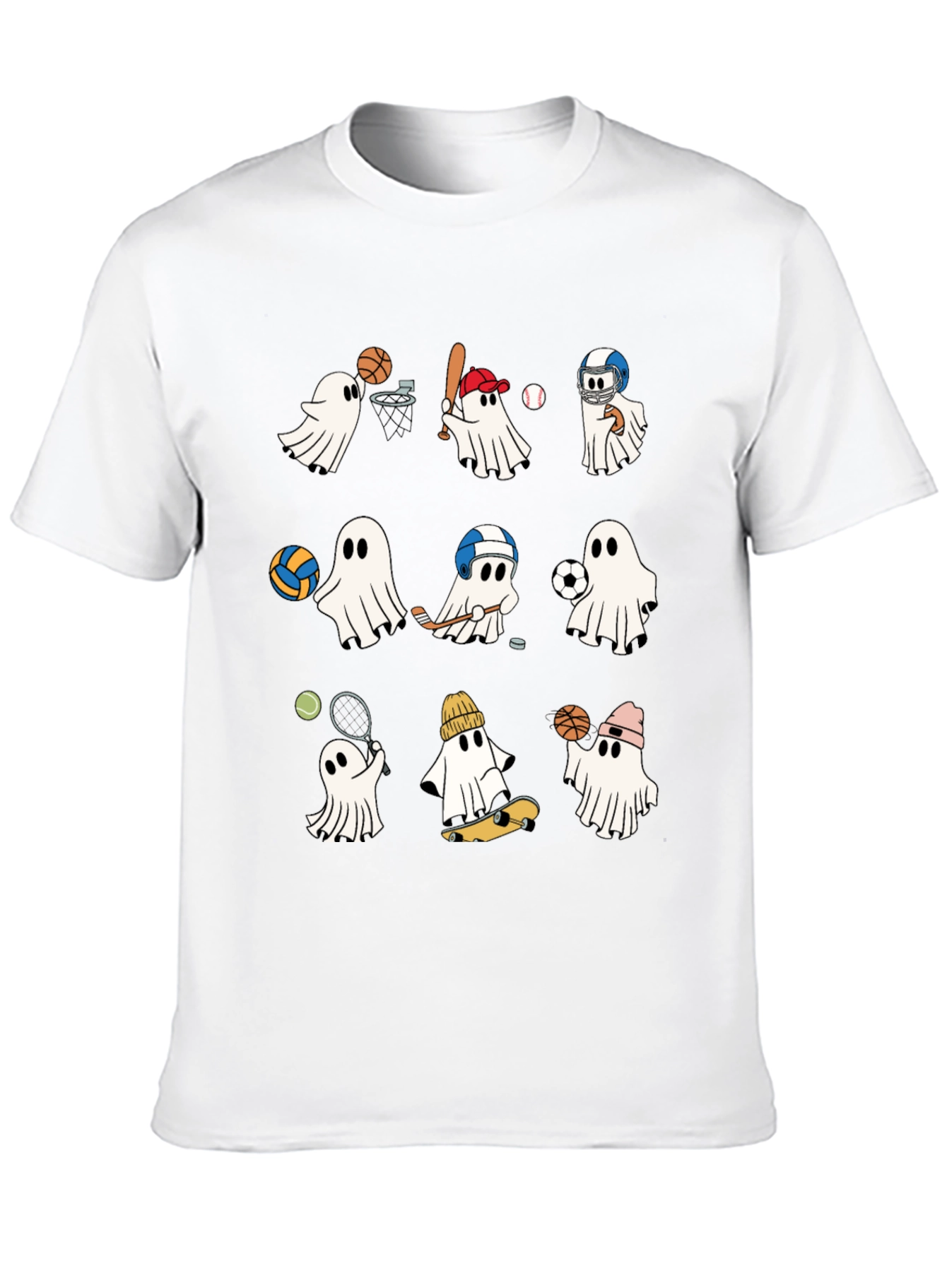 Black Sports Ghosts T-Shirt view 10