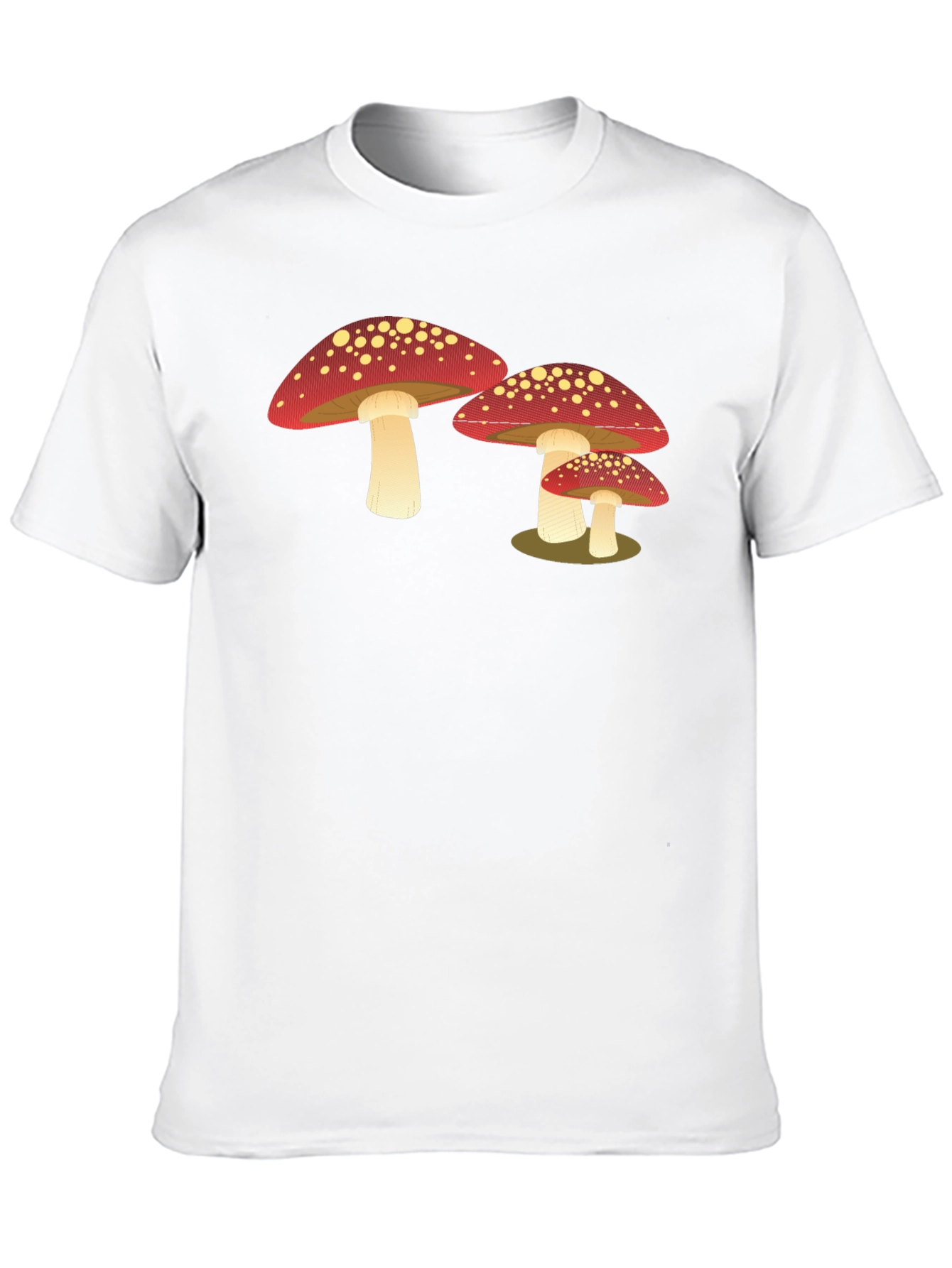 Black Mushroom Graphic T-Shirt - Cool Casual Tee view 10