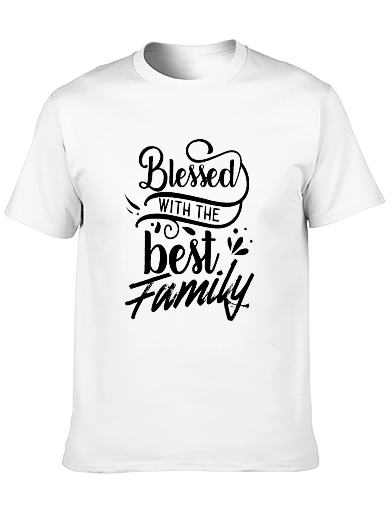 Black Blessed Family Graphic T-Shirt view 10