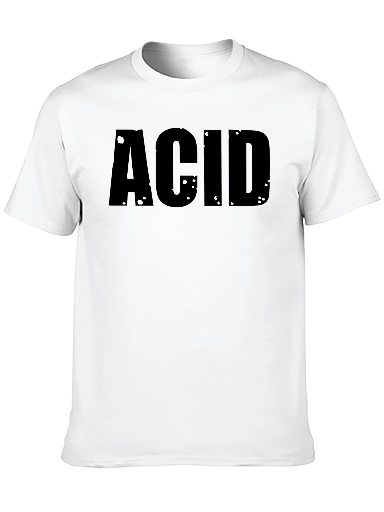 Black ACID Graphic Black T-Shirt - Mens Fashion Tee view 10
