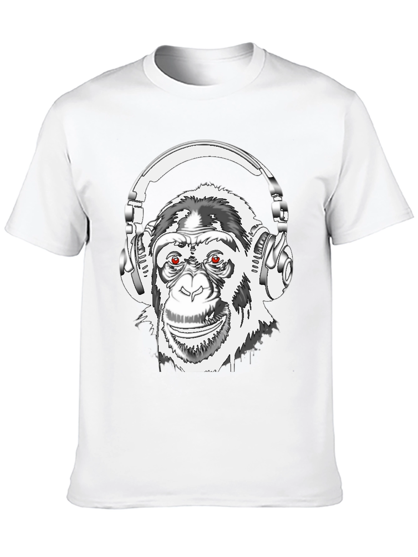 Black DJ Monkey Graphic Tee view 10