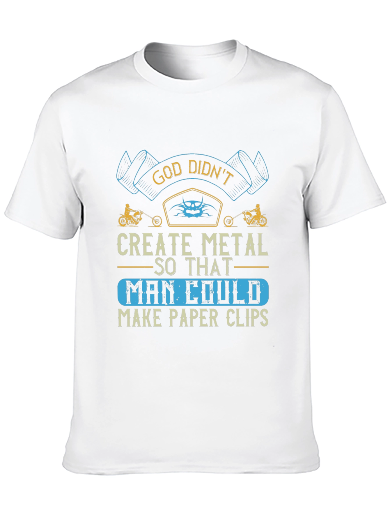 Black God Didn't Create Metal Funny Graphic T-Shirt view 10