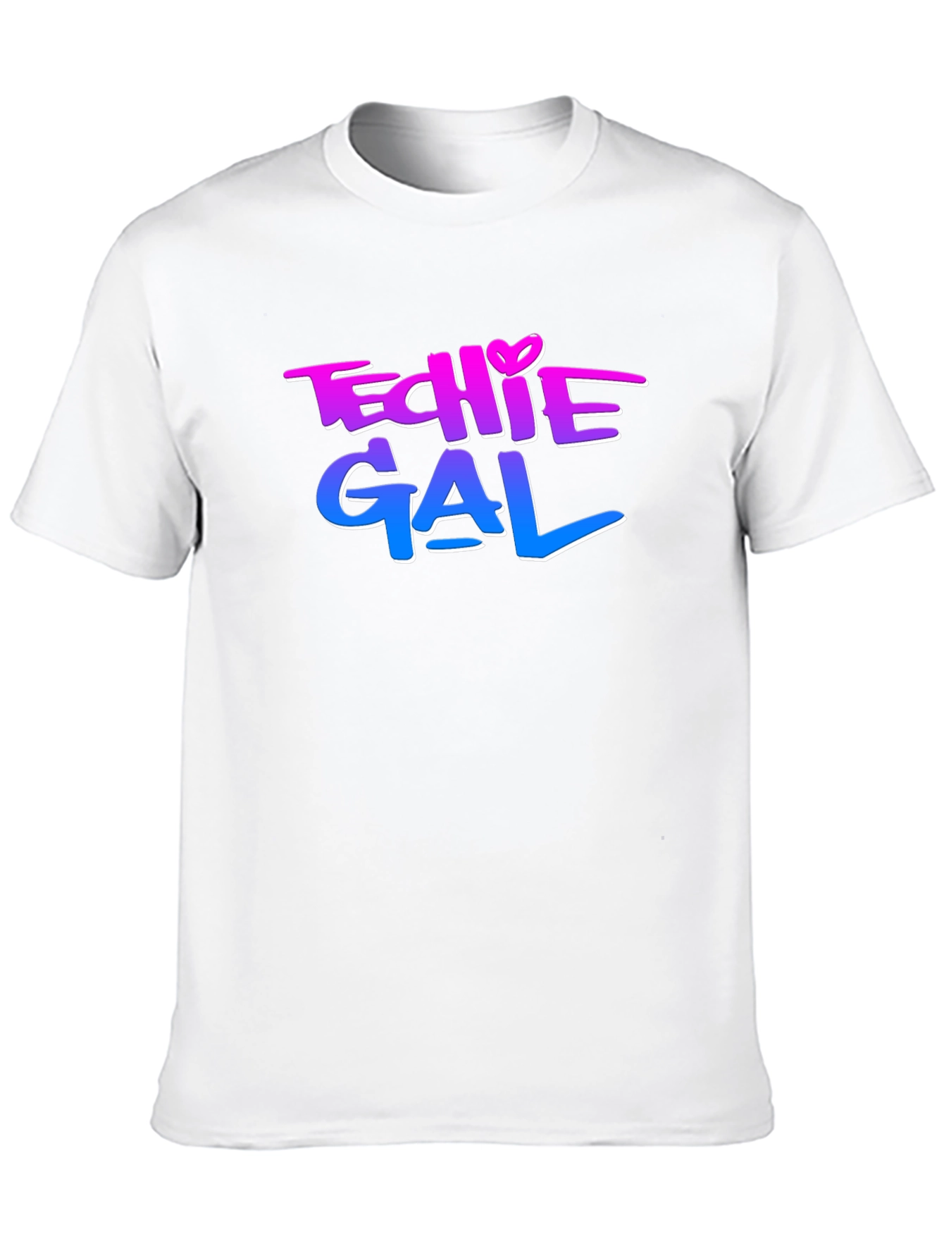 Black Techie Gal Graphic Tee - Trendy Women's T-Shirt view 10