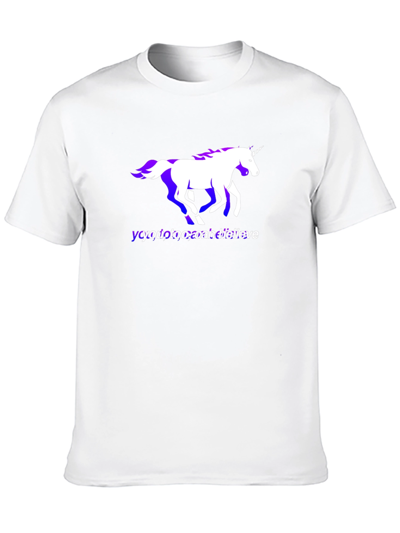 Black Believe Unicorn Graphic Tee - Soft Cotton Blend view 10