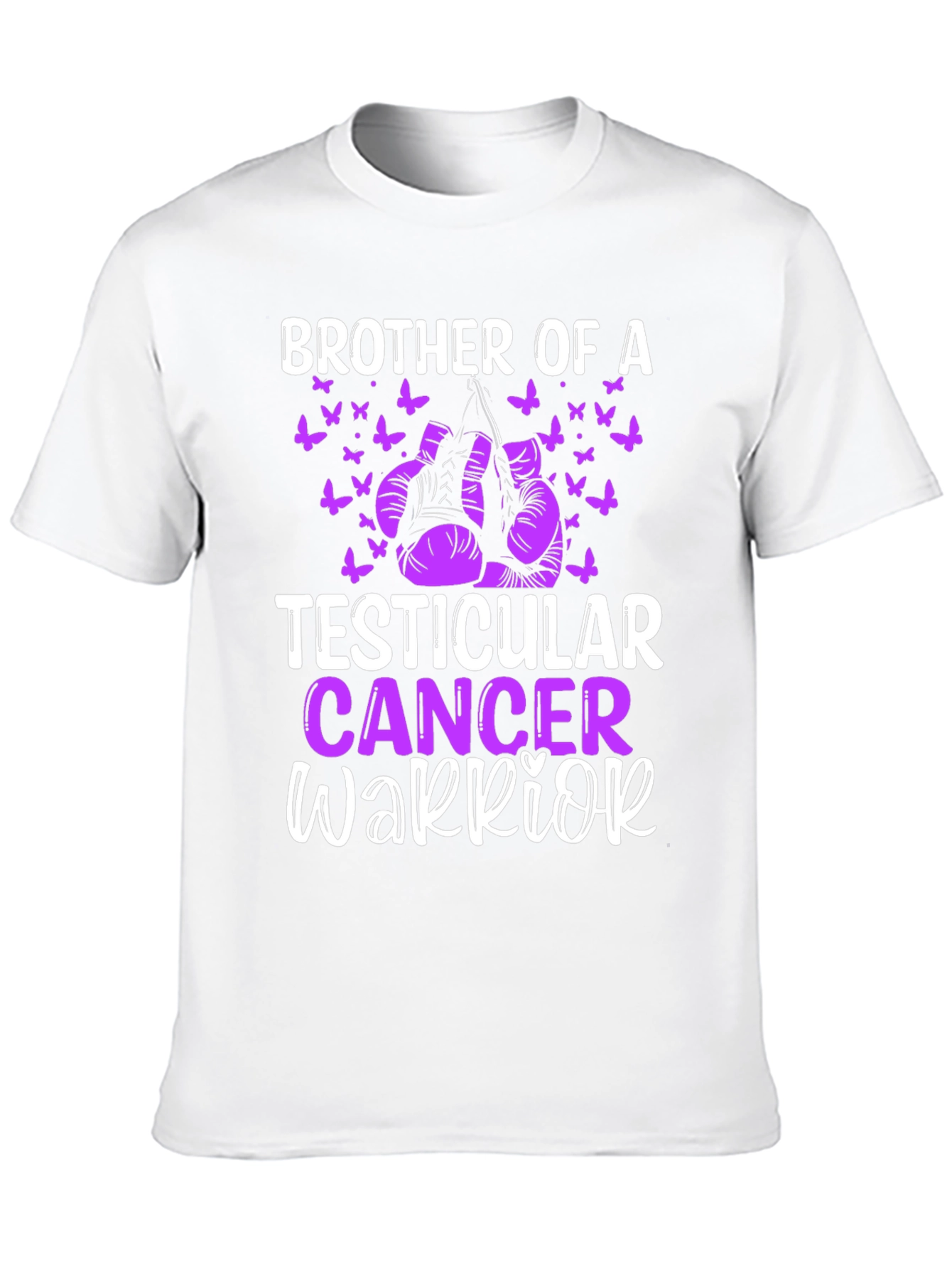 Black Brother of a Testicular Cancer Warrior T-Shirt view 10