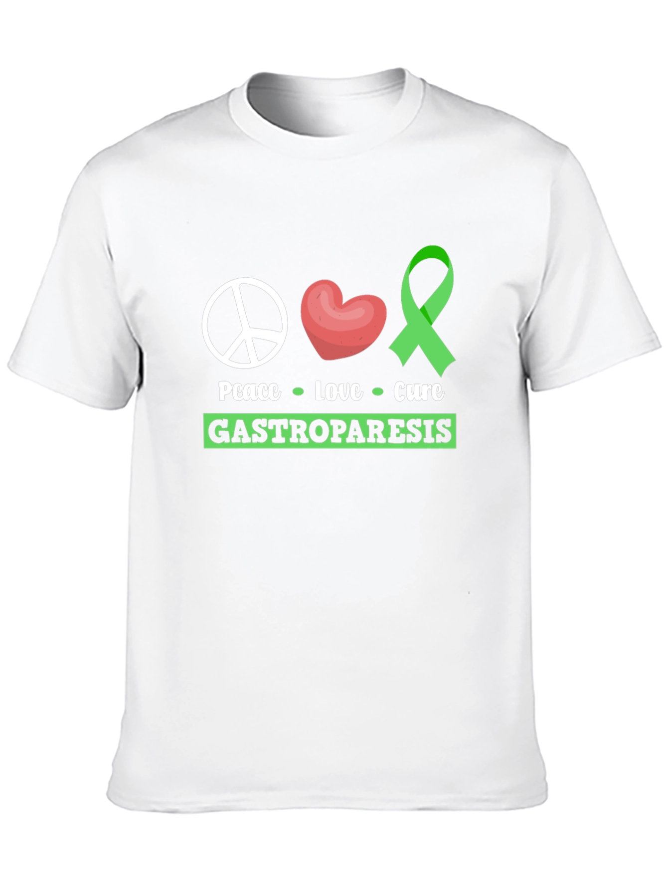 Peace Love Cure Gastroparesis T-Shirt - 10
