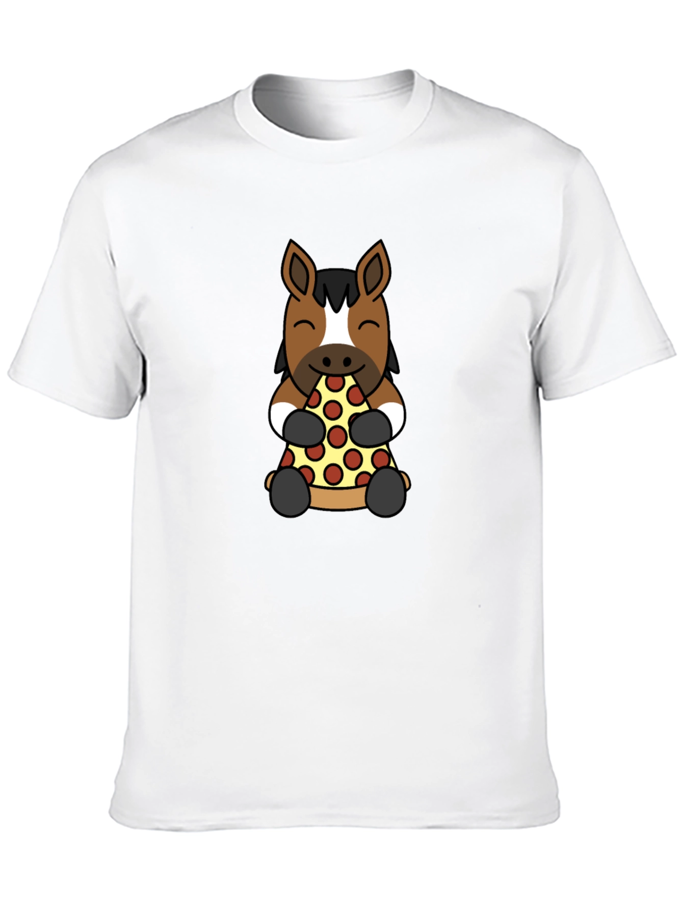 Black Horse Pizza Lover Graphic Tee view 10