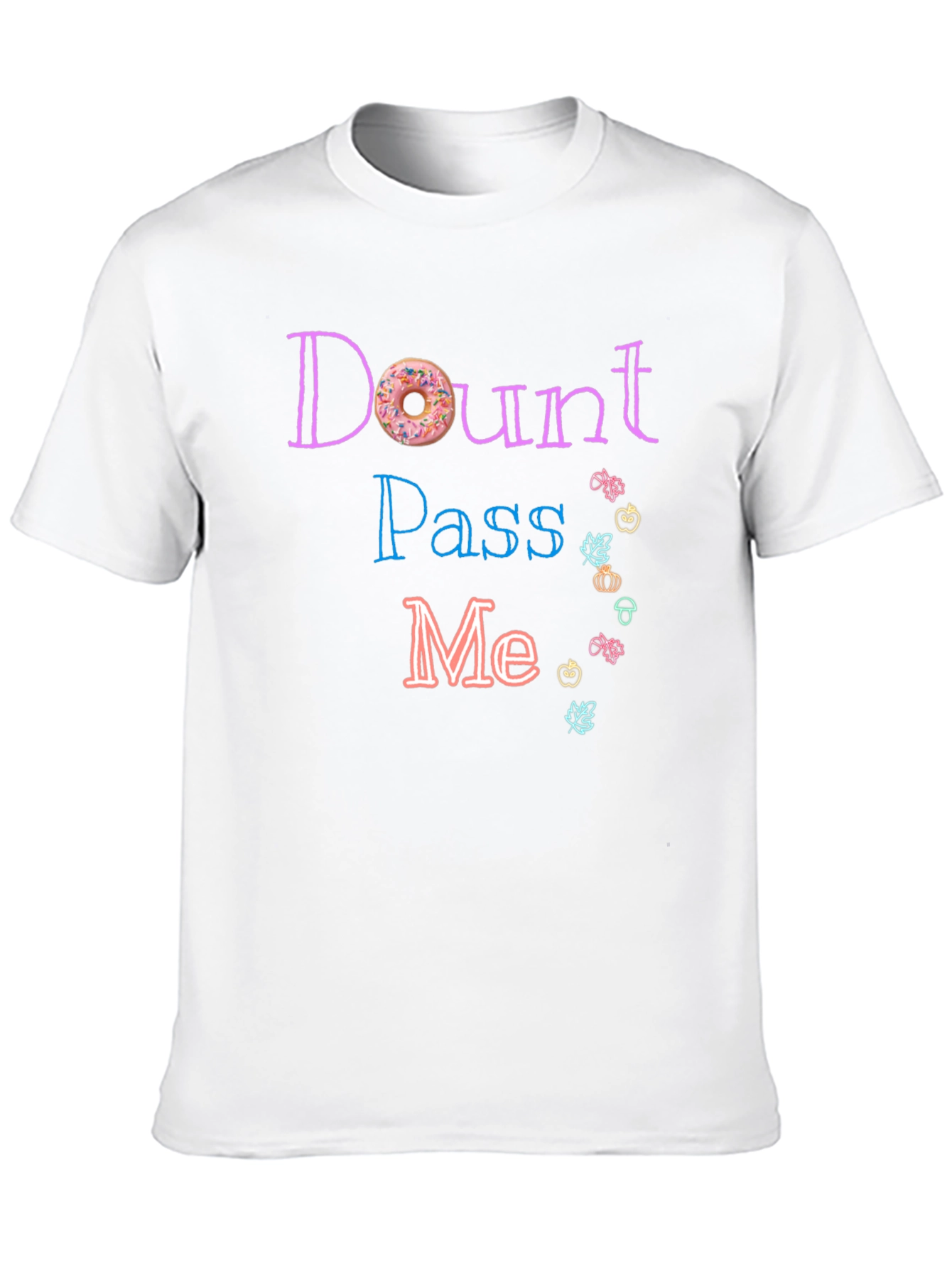 Black Donut Pass Me T-Shirt - Funny Foodie Tee view 10
