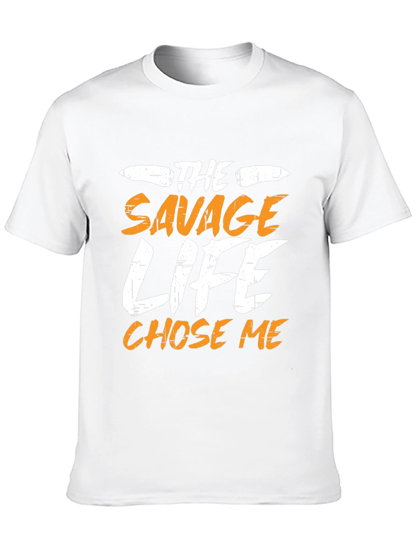Black Savage Life Men's Graphic T-Shirt - Black view 10