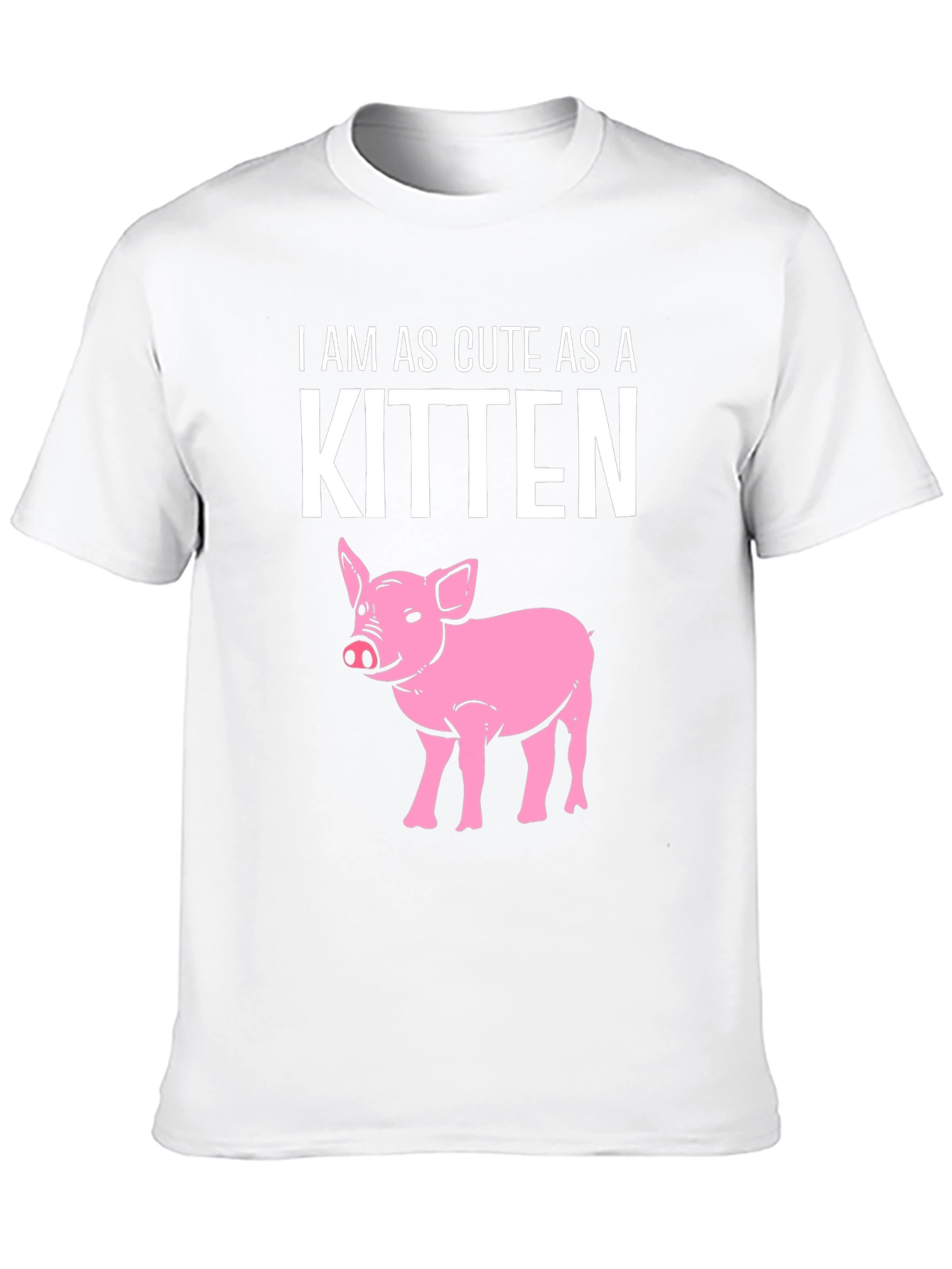 Black Cute Piglet T-Shirt view 10
