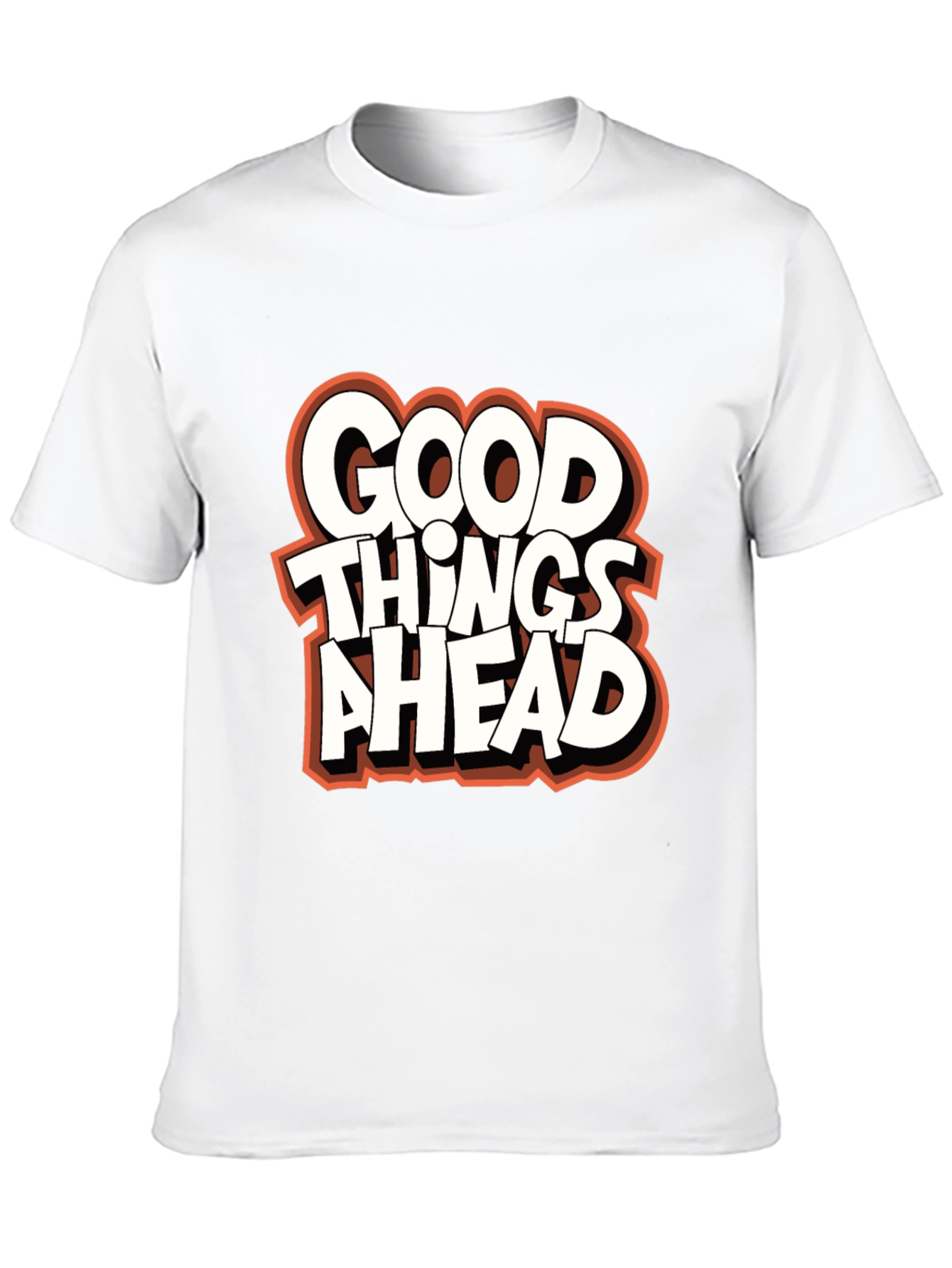 Black Good Things Ahead Graphic Tee - Black view 10