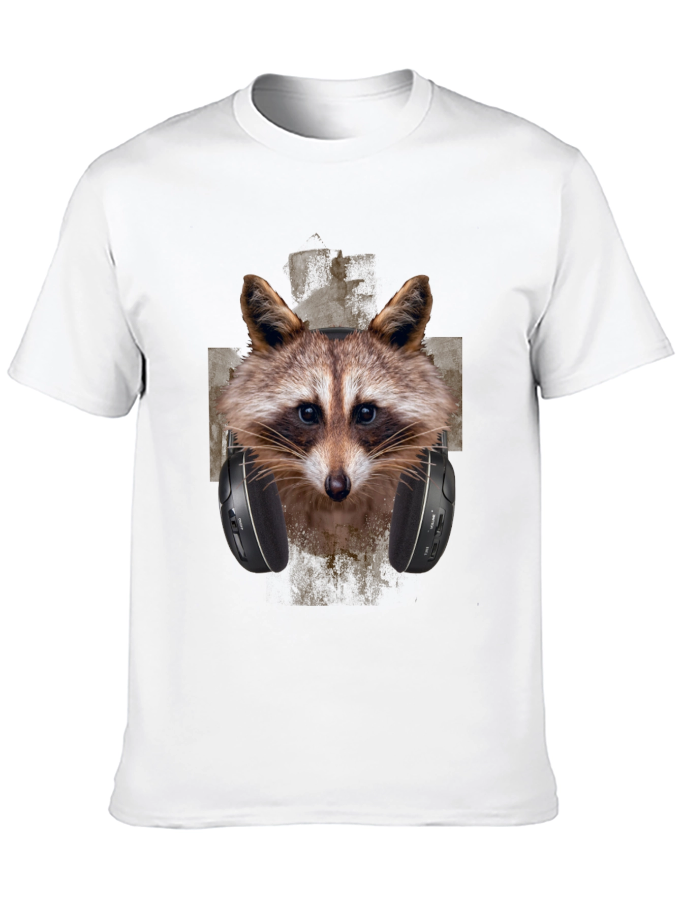 Black Raccoon DJ Graphic Tee - Trendy Animal Print view 10