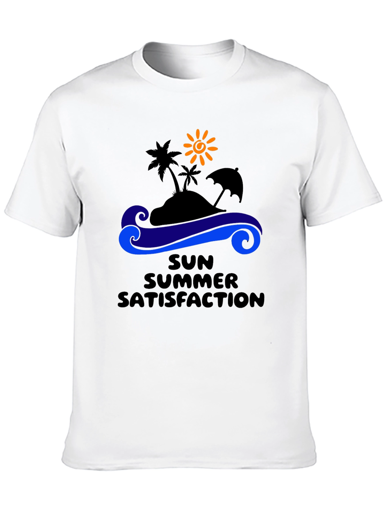 Black Summer Satisfaction Black Graphic T-Shirt view 10