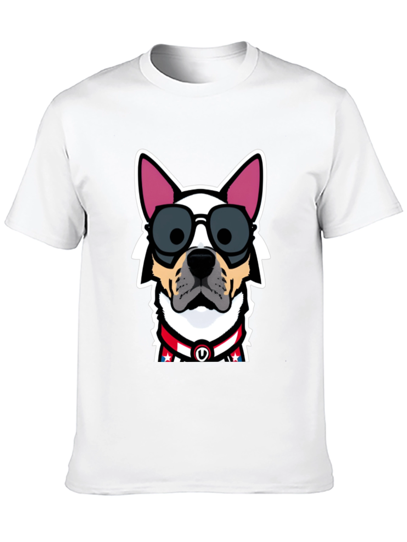 Black Cool Dog Graphic Tee - Patriotic Pup view 10