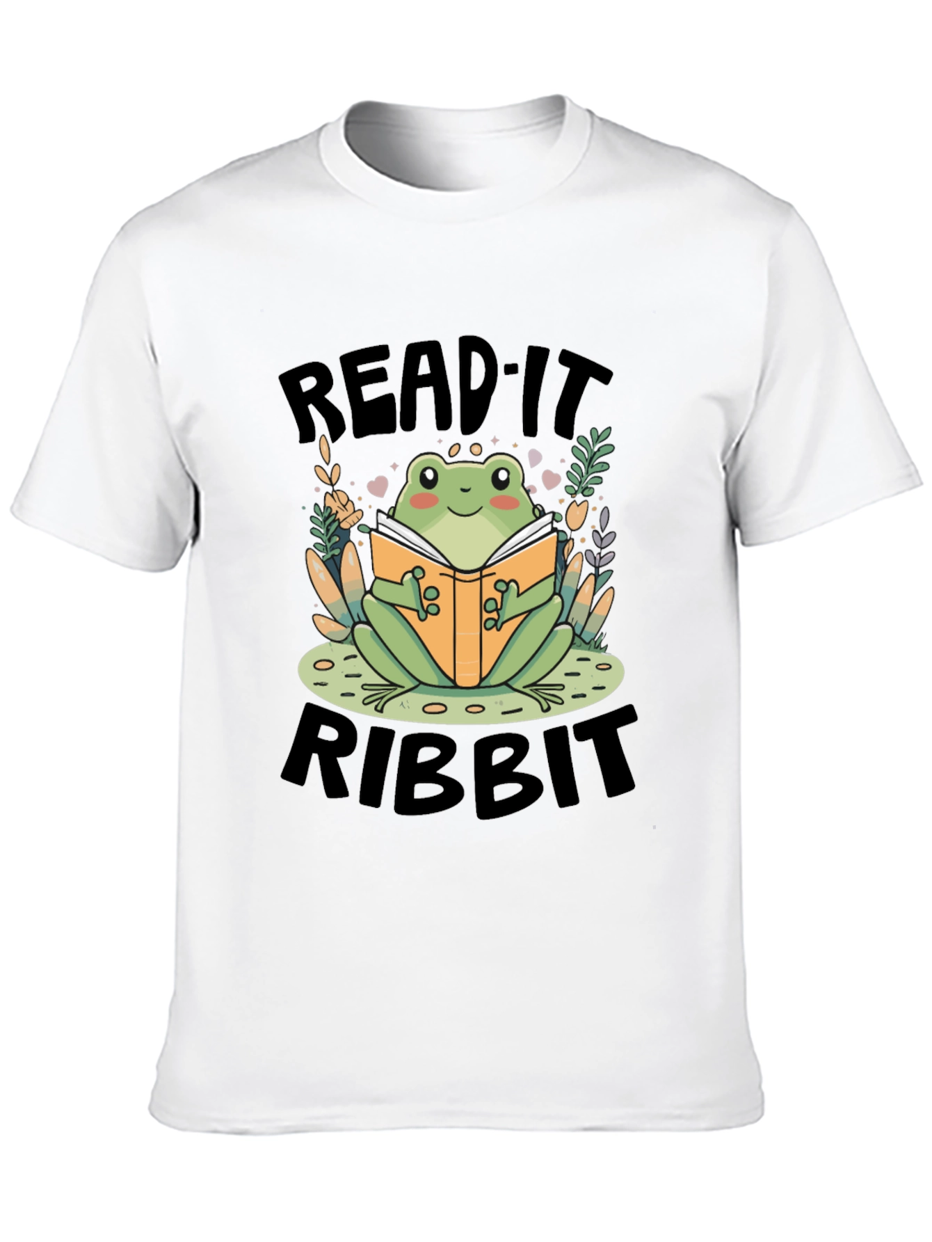 Black Read It Ribbit Frog Graphic Tee view 10
