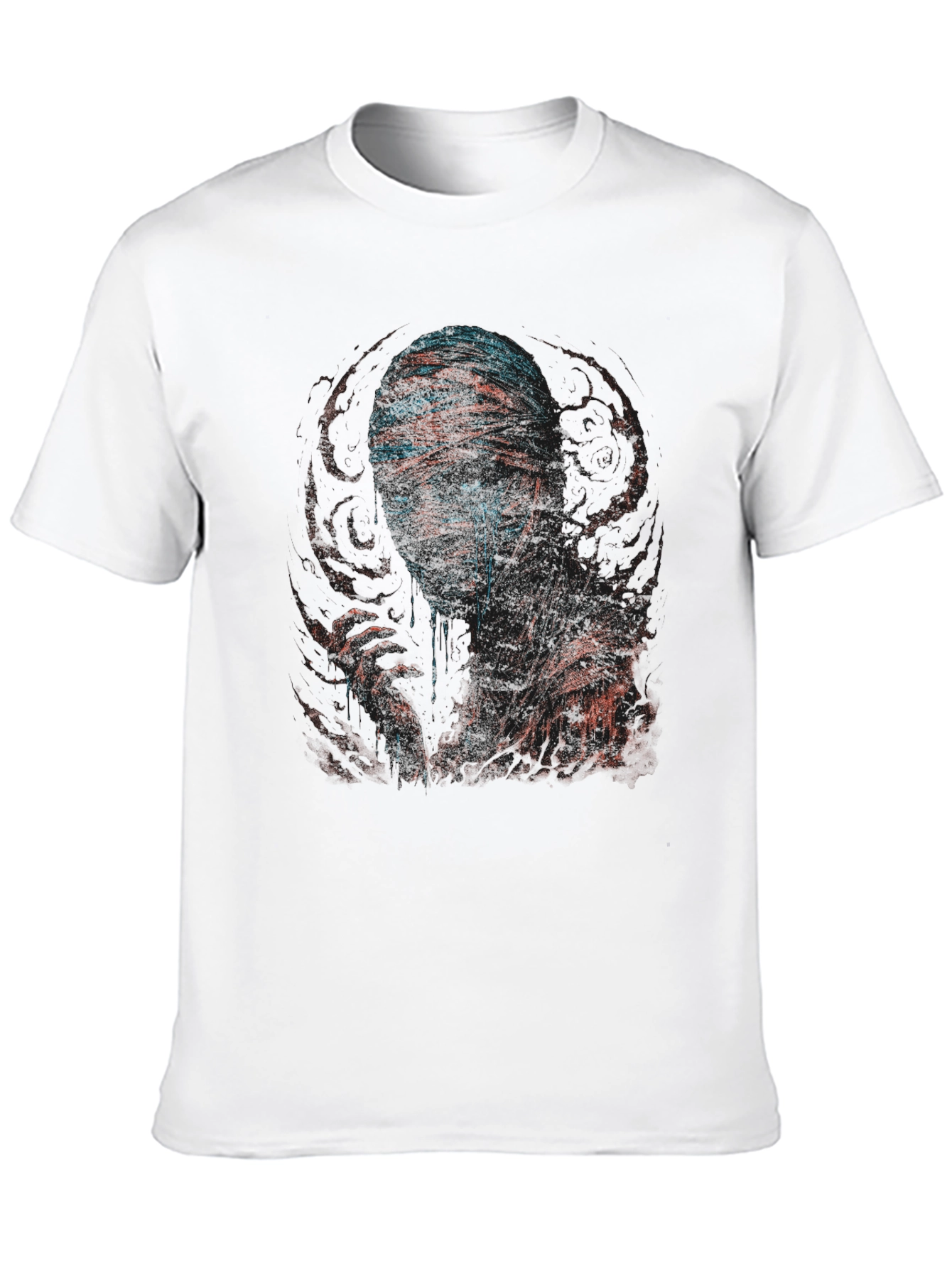 Black Mummy Graphic Print Crew Neck T-Shirt view 10