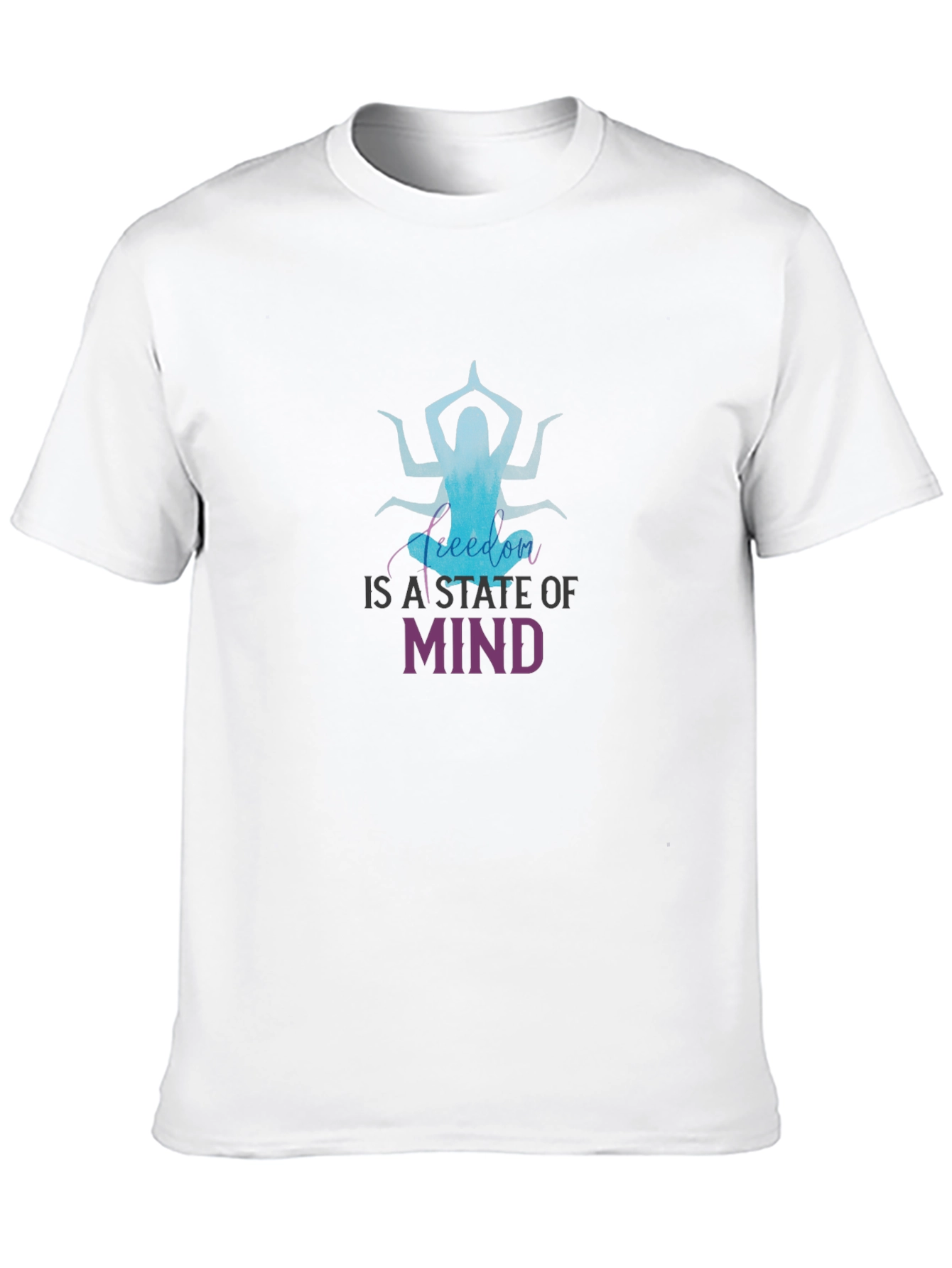 Yoga Meditation Graphic Tee: Freedom State of Mind - 10