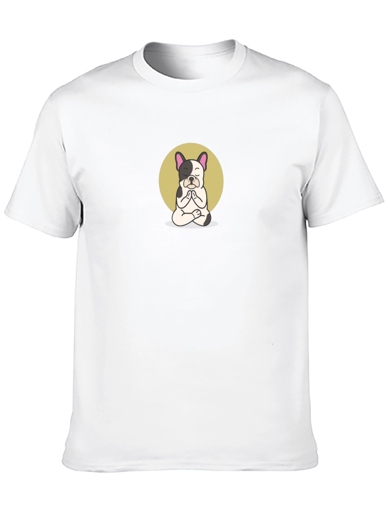 Black Meditating French Bulldog Graphic Tee view 10