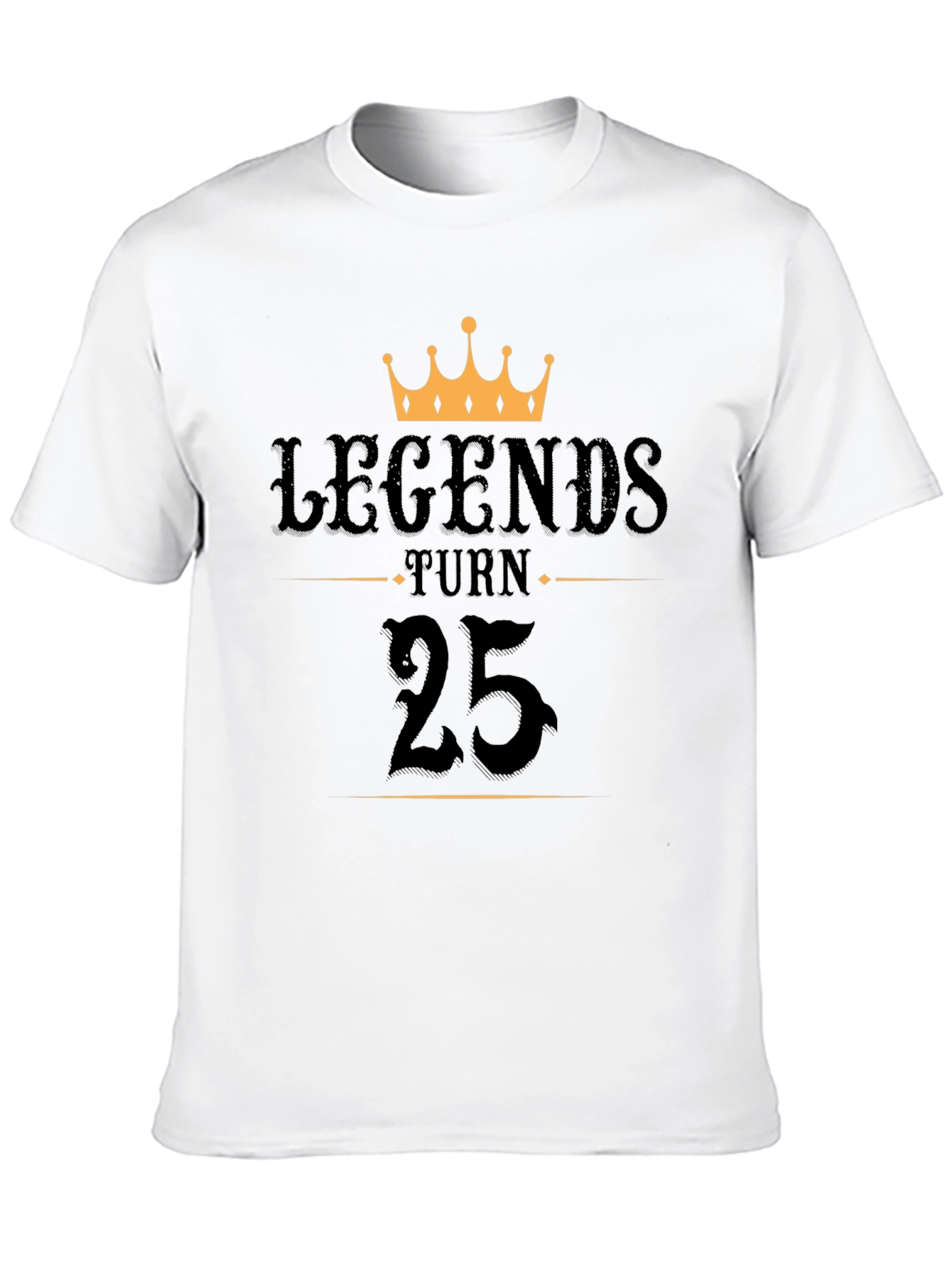 Black Legends Turn 25 Black Graphic T-Shirt view 10