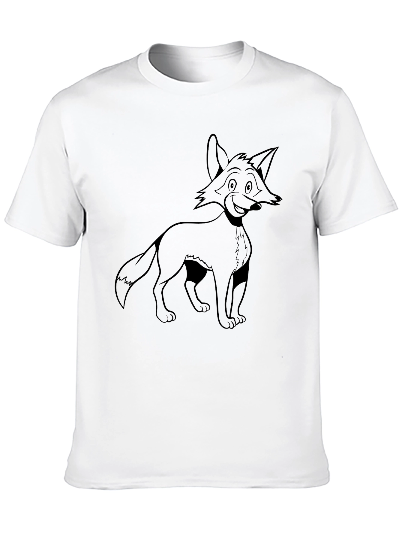 Black Fox Graphic Tee - Black Casual T-Shirt view 10