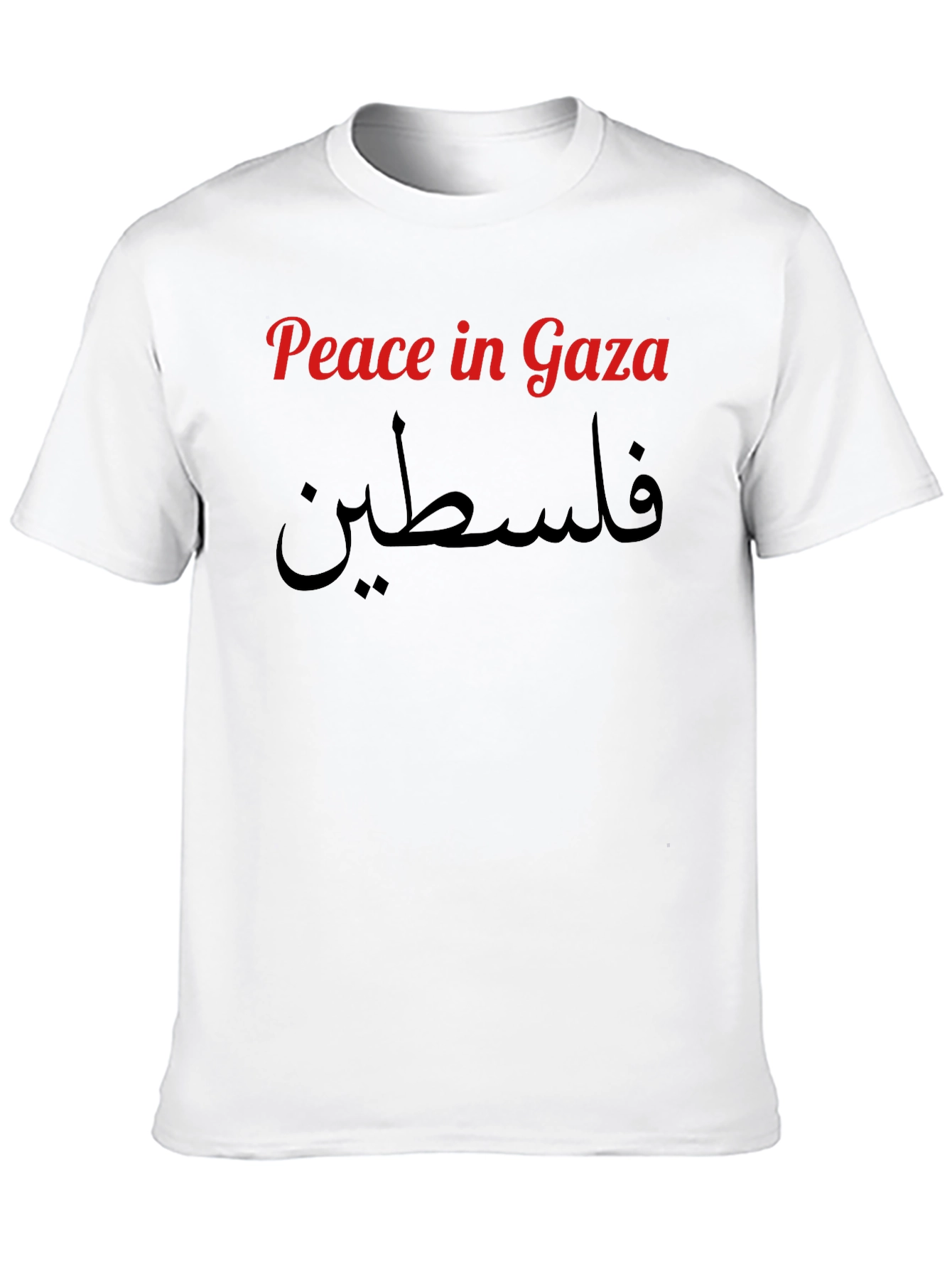 Black Peace in Gaza Graphic Tee - Black view 10