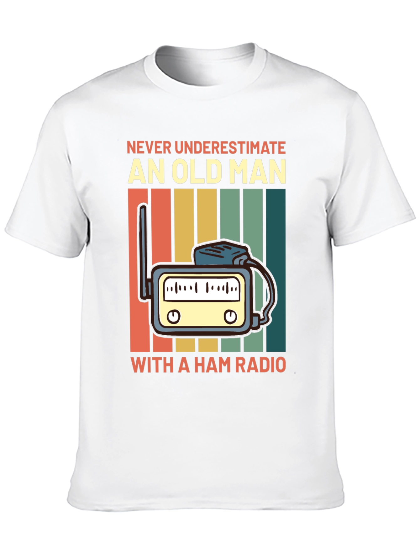Black Ham Radio Old Man T-Shirt - Funny Amateur Radio Tee view 10