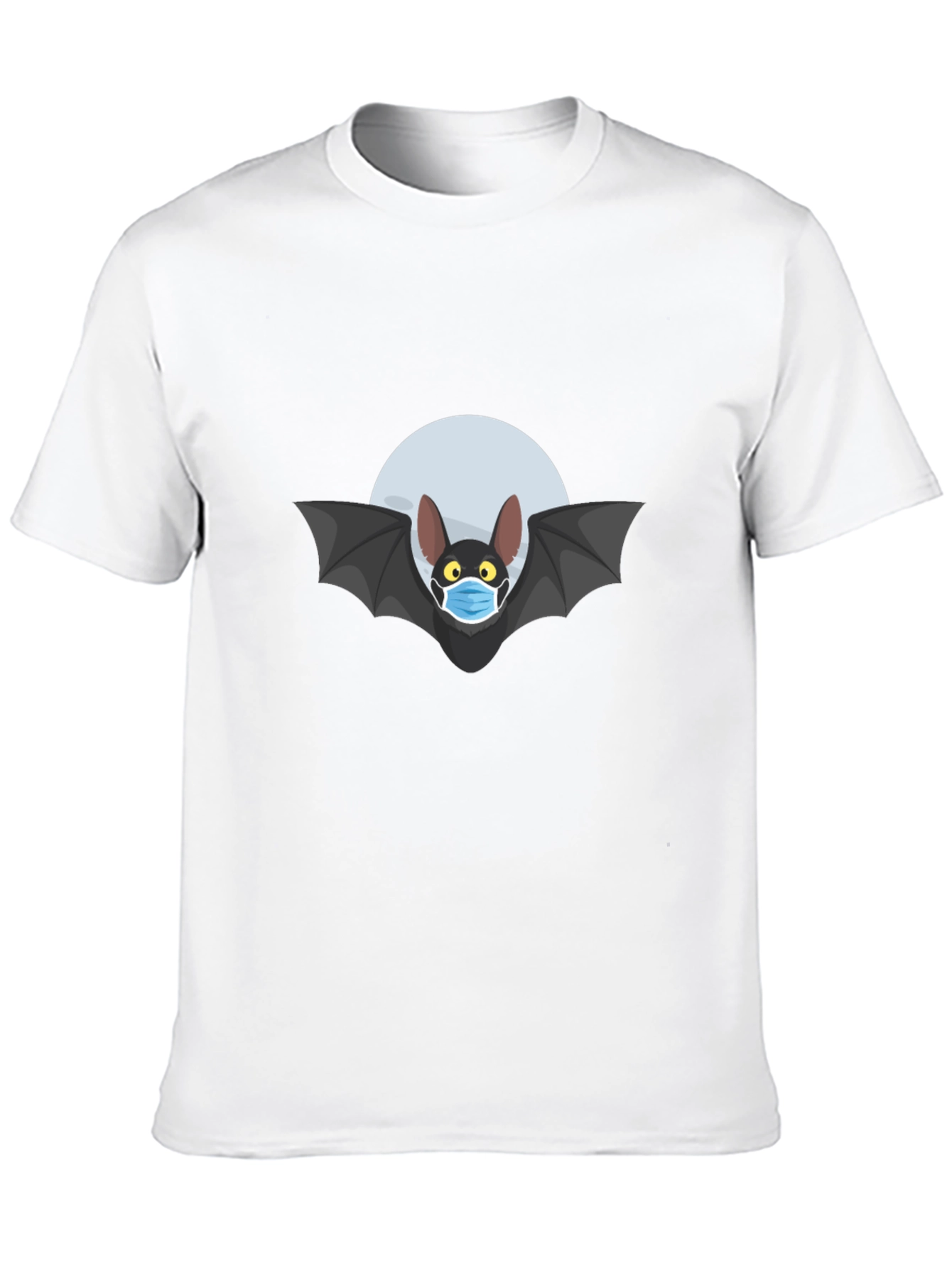 Black Masked Bat T-Shirt - Spooky Season Essential view 10