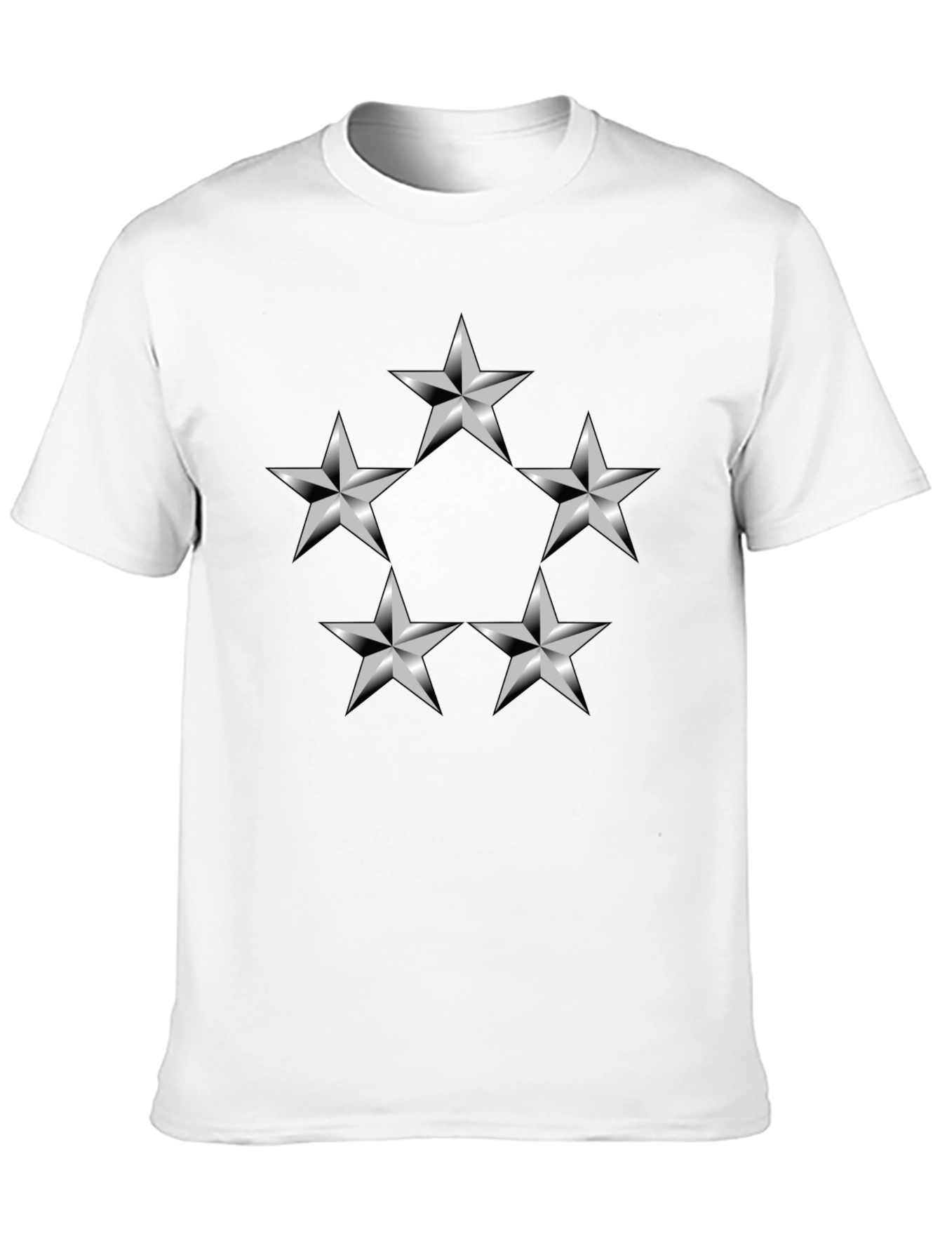 Black Star Circle Graphic T-Shirt - Modern Design view 10