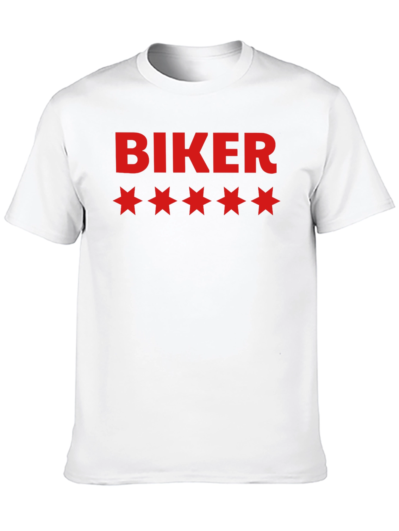 Black Biker Star Graphic T-Shirt - Cool Casual Tee view 10