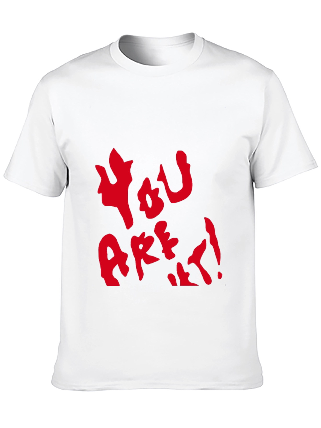 Black YOU ARE IT! Graphic Tee - Casual Black T-Shirt view 10