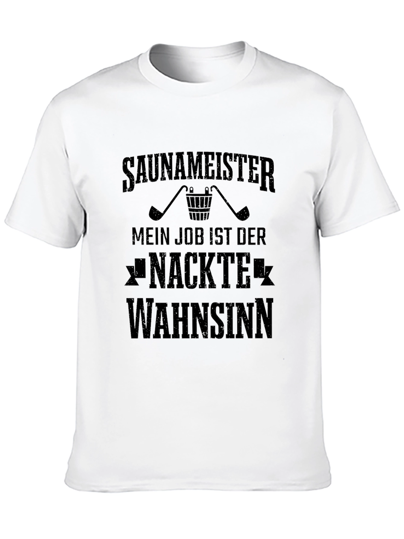 Black Saunameister Naked Madness Black Graphic T-Shirt view 10