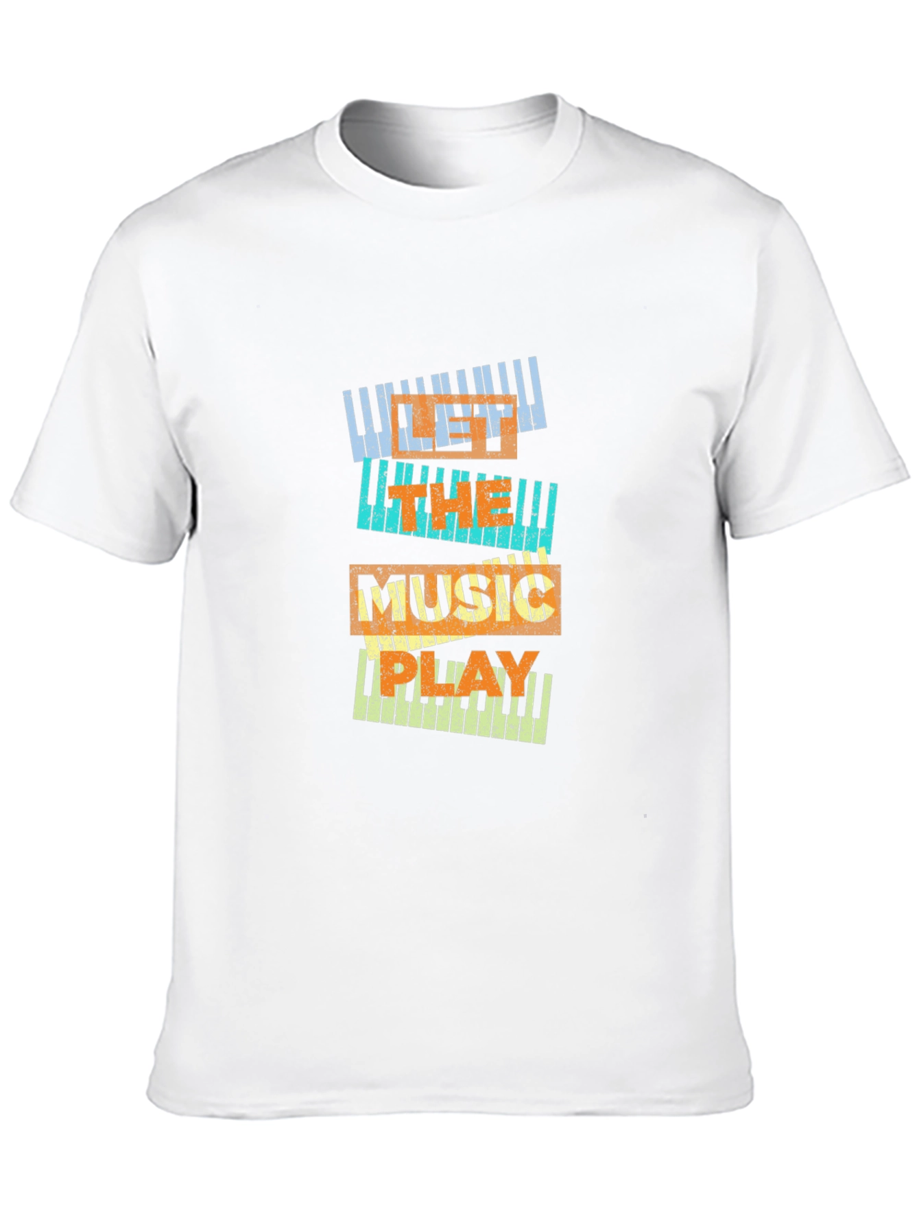 Black Music Lover Piano Keys T-Shirt view 10