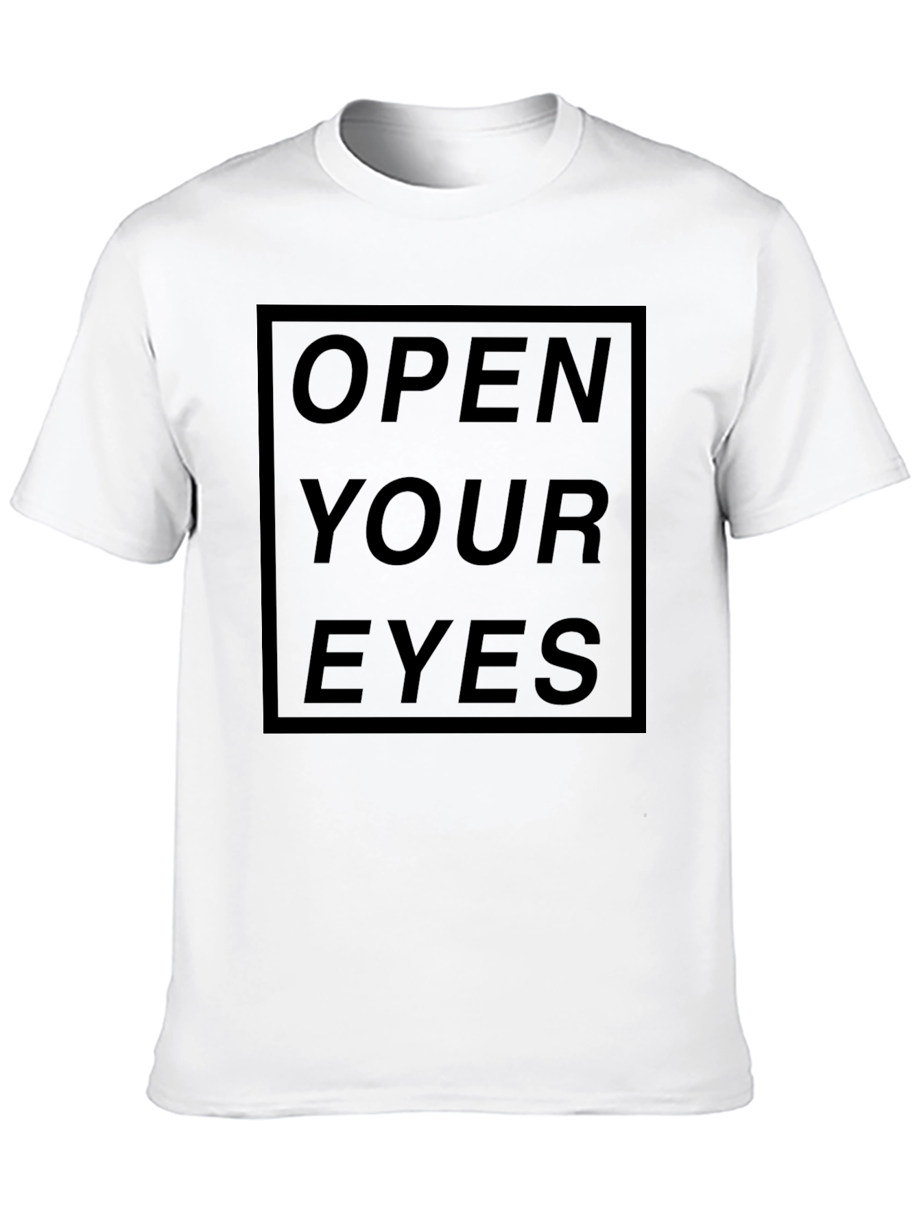 Black Open Your Eyes Graphic T-Shirt - Black view 10