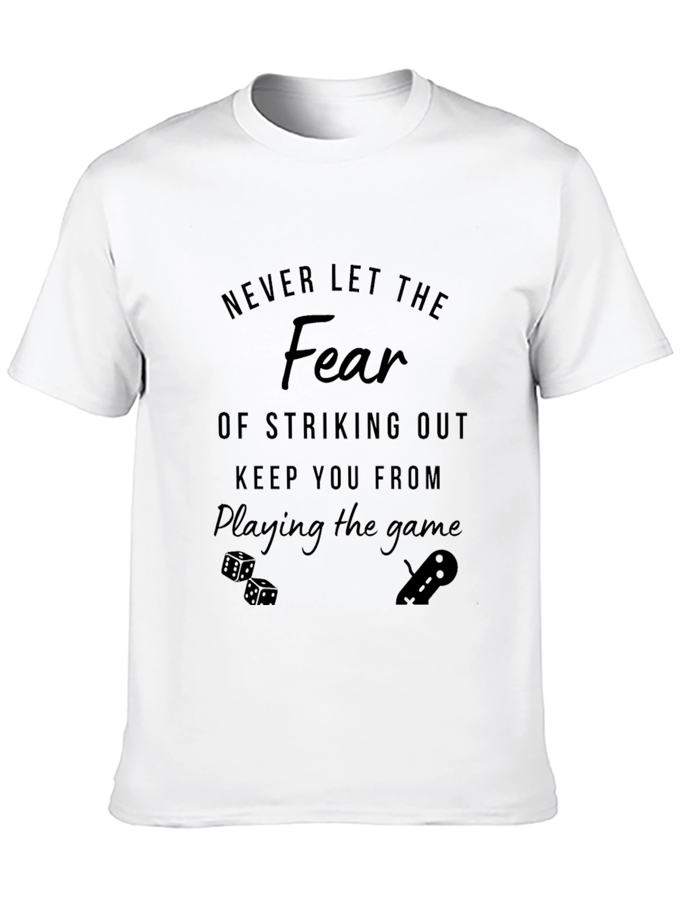 Black Fear of Striking Out T-Shirt view 10