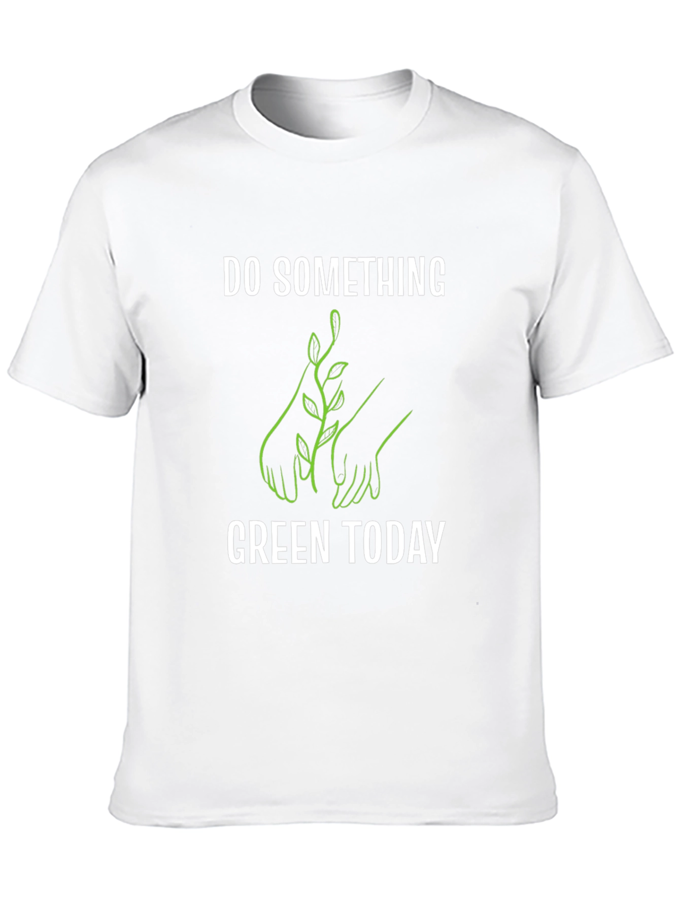 Black Eco-Friendly 'Do Something Green Today' T-Shirt view 10