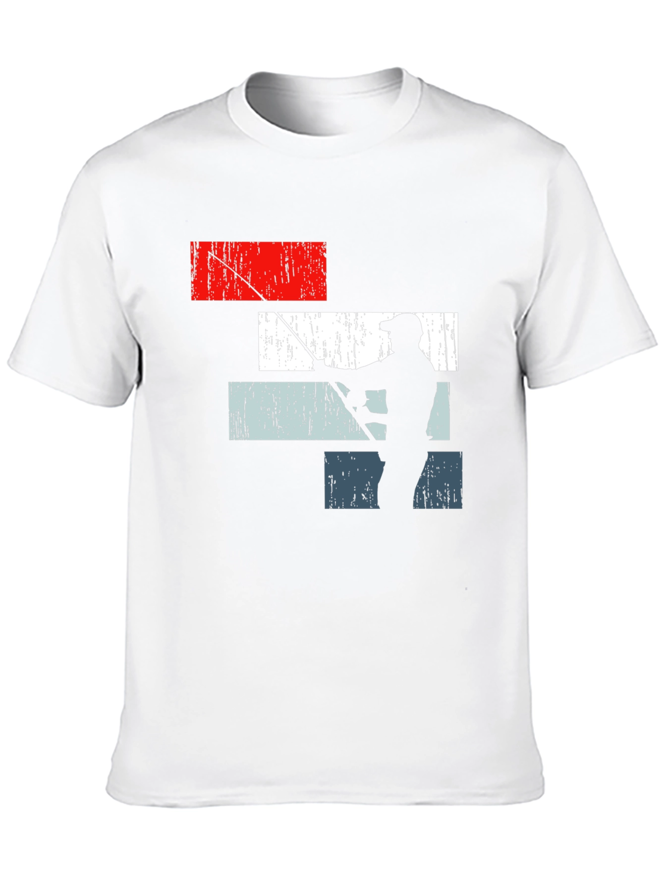 Black Fishing Silhouette Graphic T-Shirt - Angler Style view 10