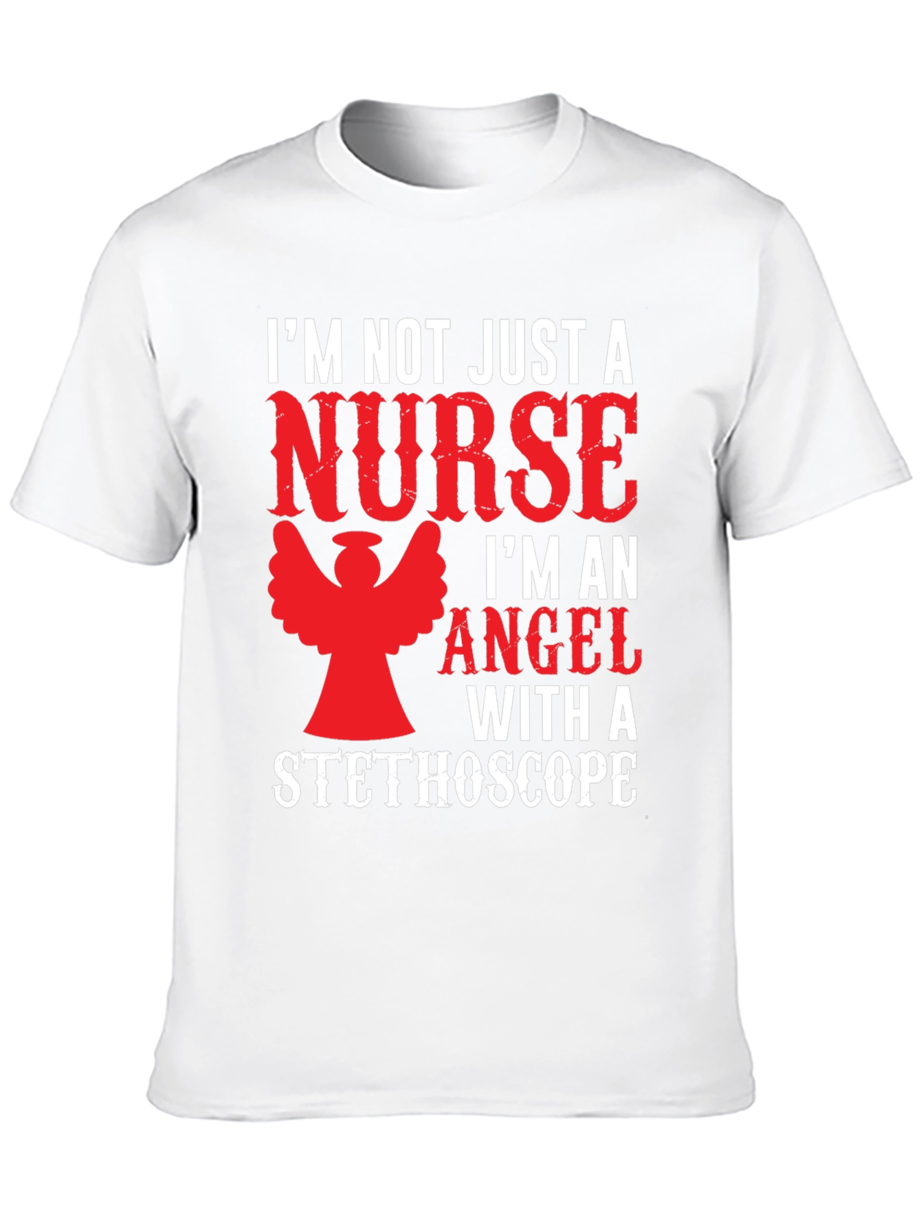 Black Nurse Angel T-Shirt Funny Gift view 10