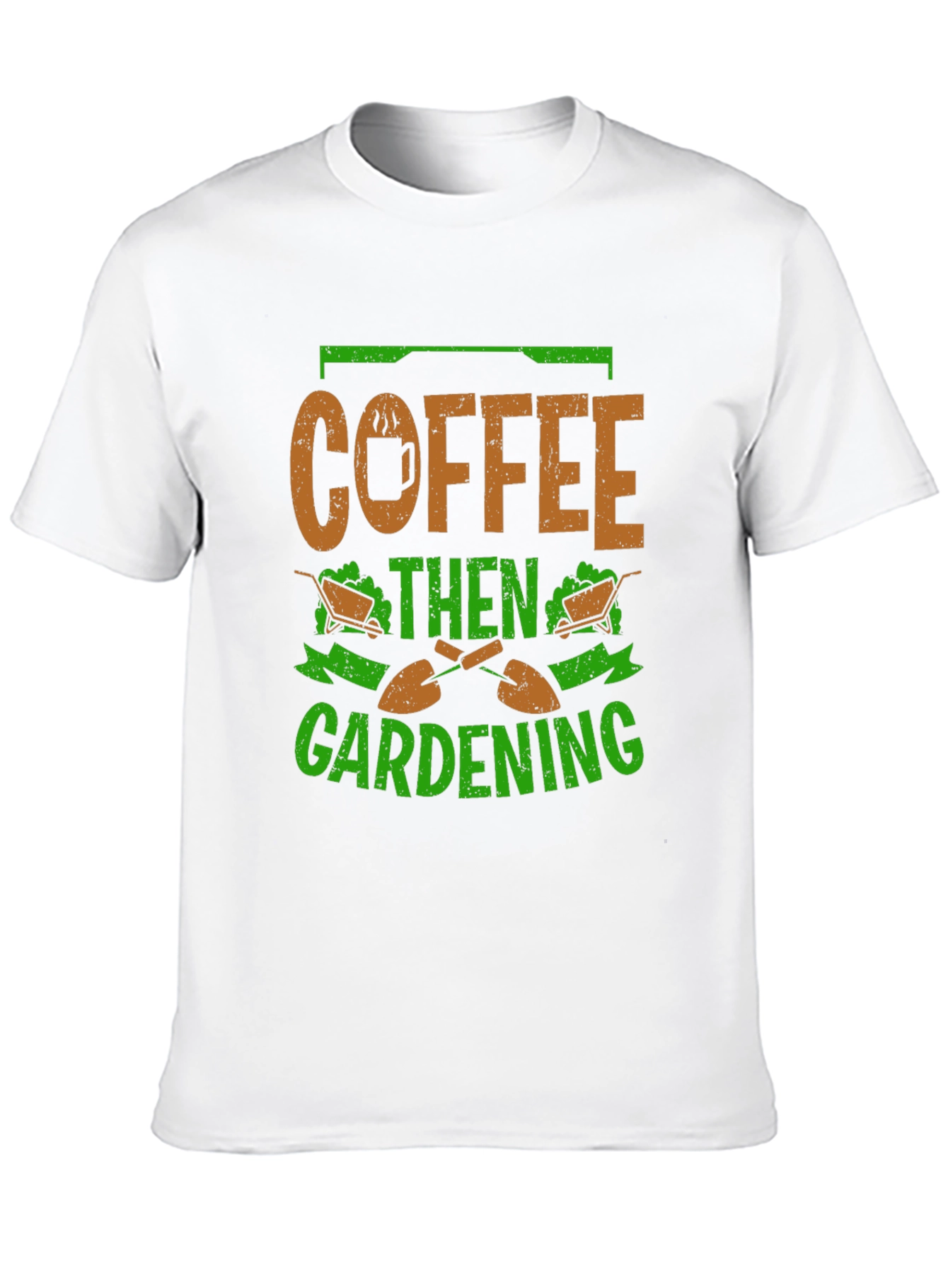 Black Coffee Then Gardening Graphic T-Shirt view 10