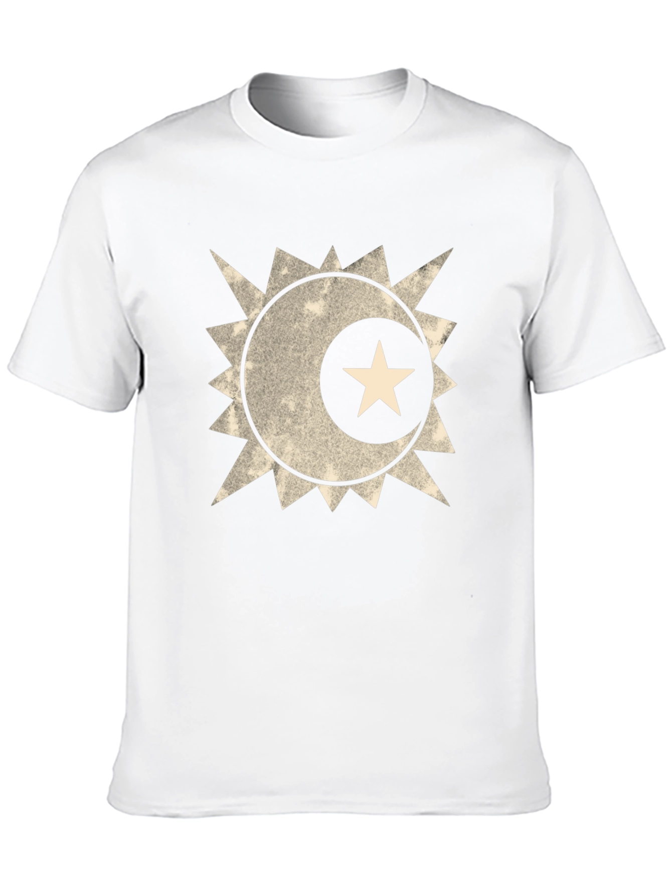 Black Crescent Starburst Graphic Black T-Shirt view 10