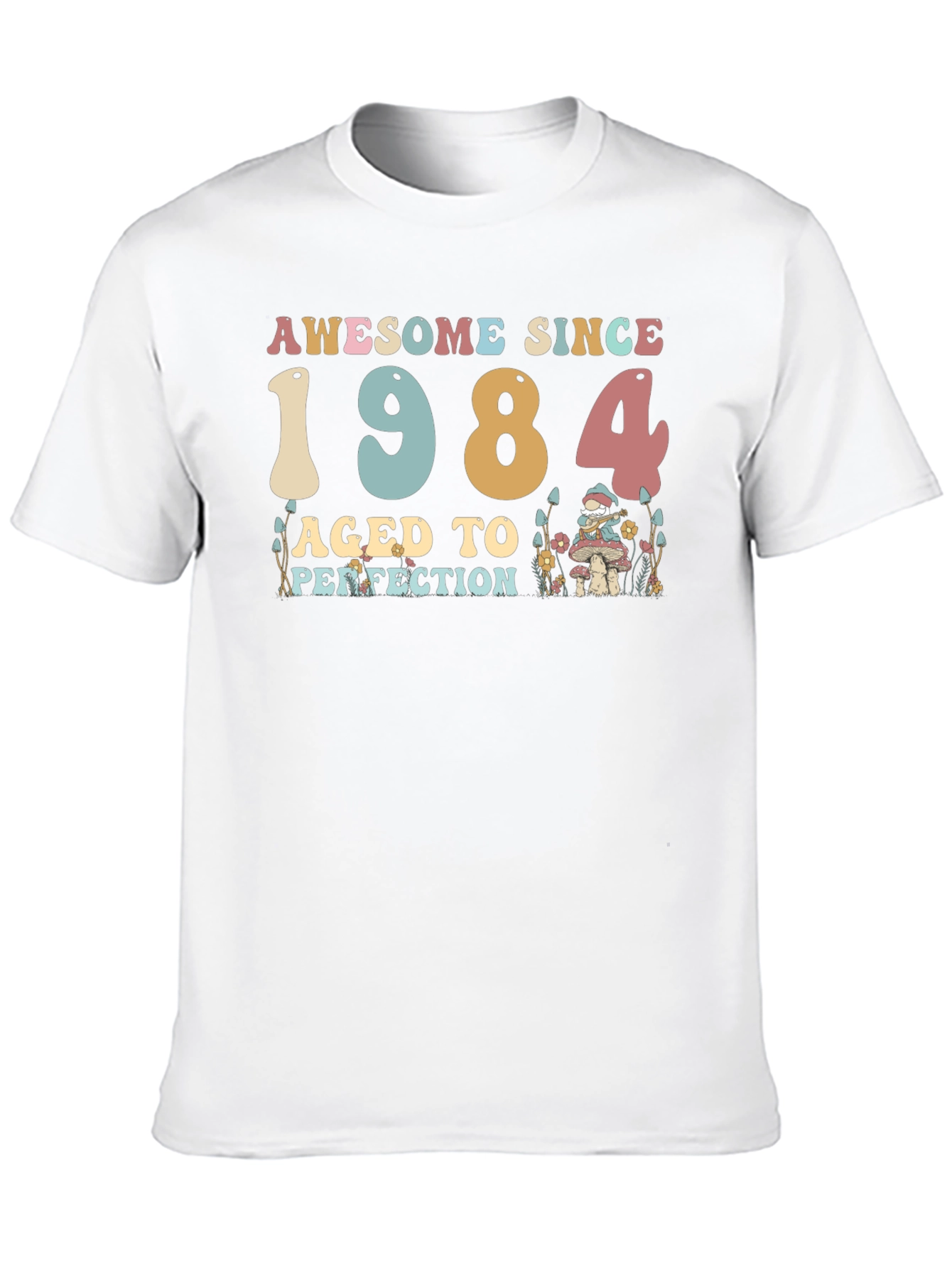 Black Awesome Since 1984 T-Shirt view 10