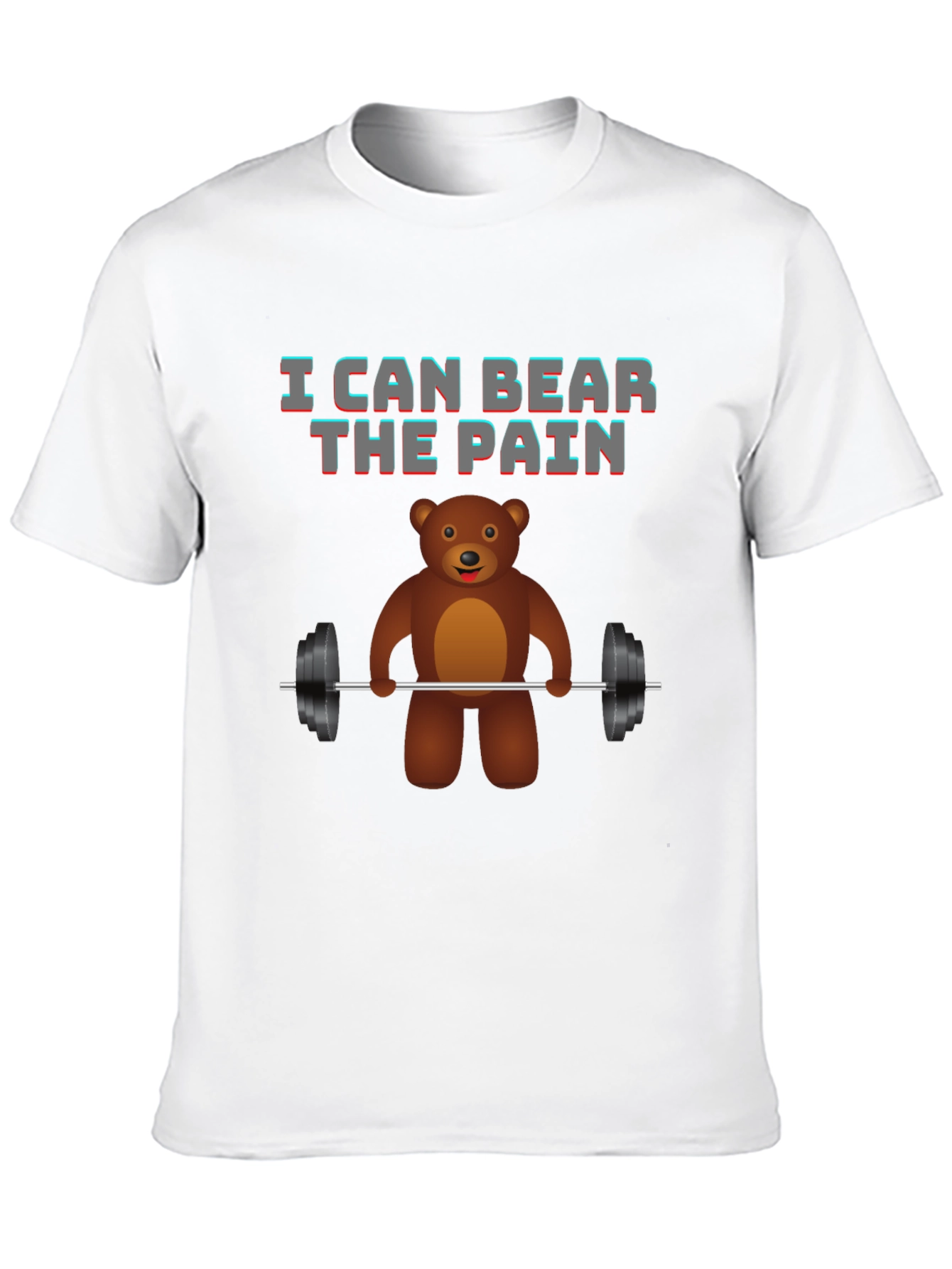Black I Can Bear The Pain T-Shirt, Gym Humor, Workout Tee view 10