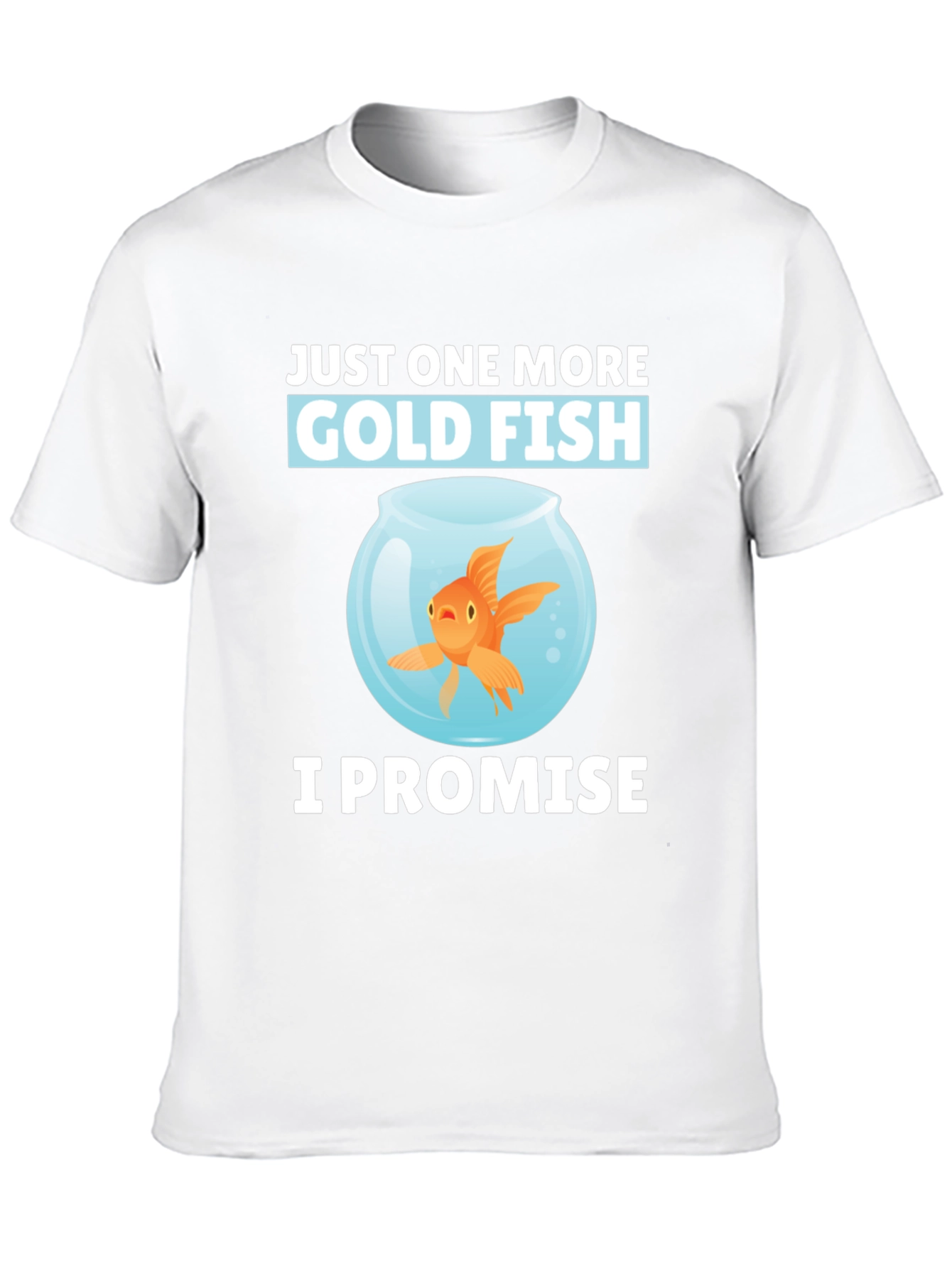 Black Just One More Goldfish Graphic Tee view 10