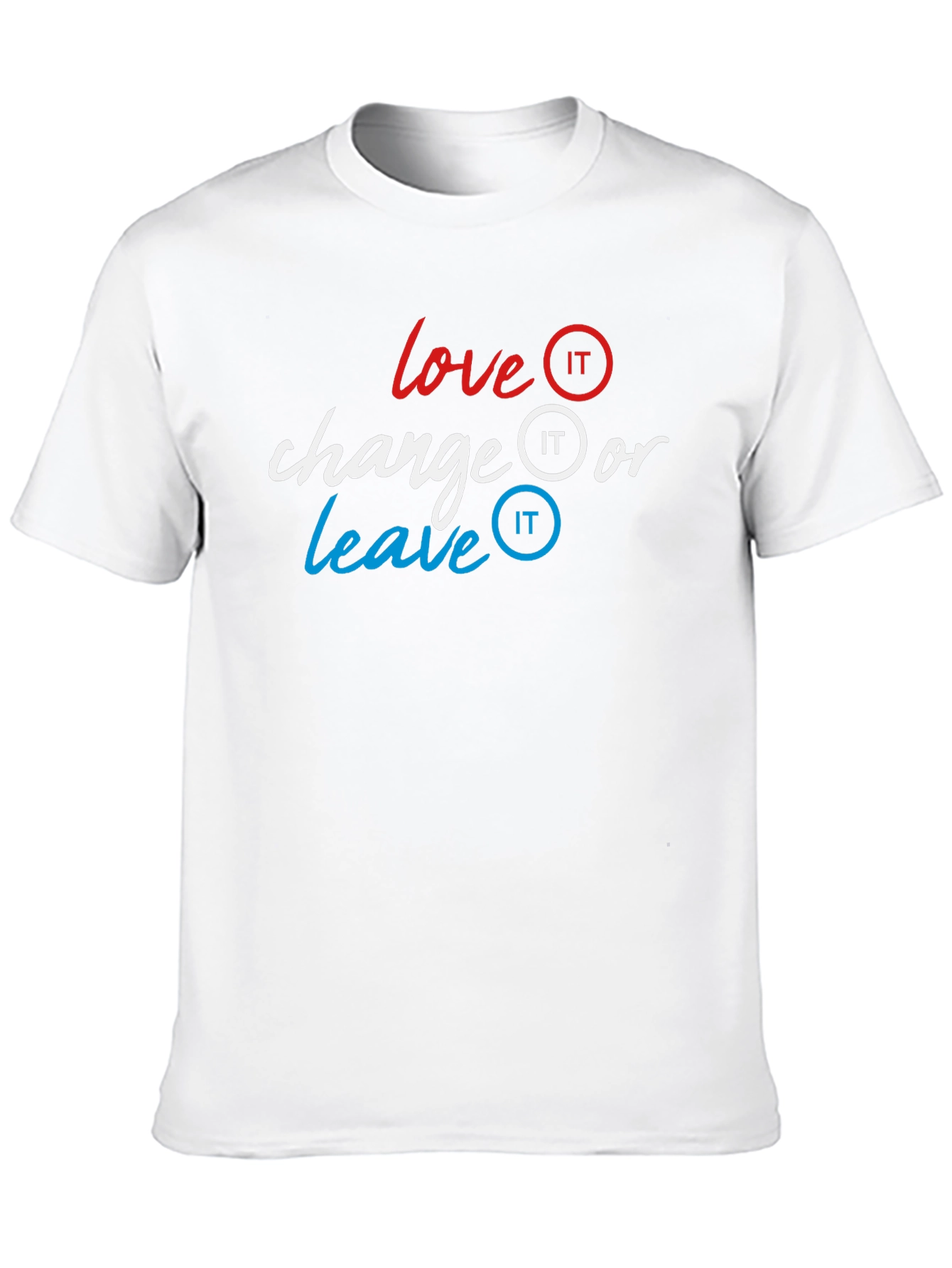Black Love It Change It Leave It Graphic Tee view 10