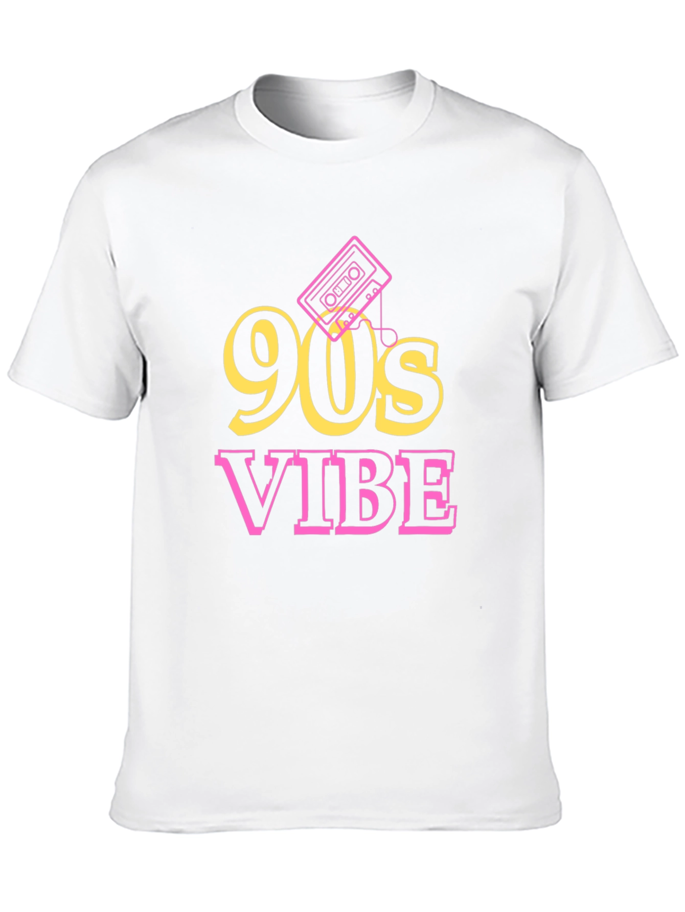 Black 90s Vibe Graphic Tee - Retro Style view 10
